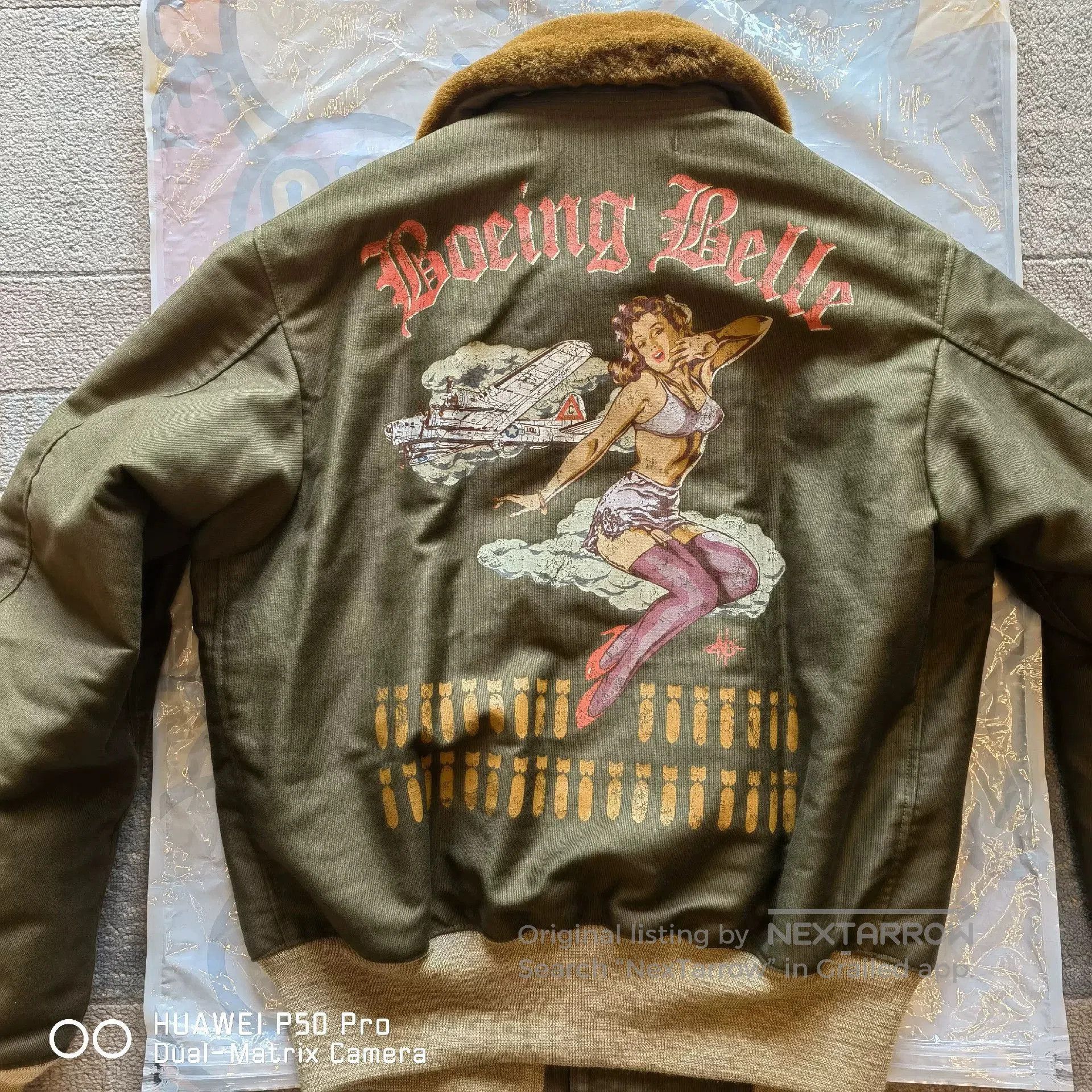 TOYS McCOY Toys Mccoy B15 Flight Jacket with Print. Size US M / EU 48-50 / 2 - 1 Thumbnail