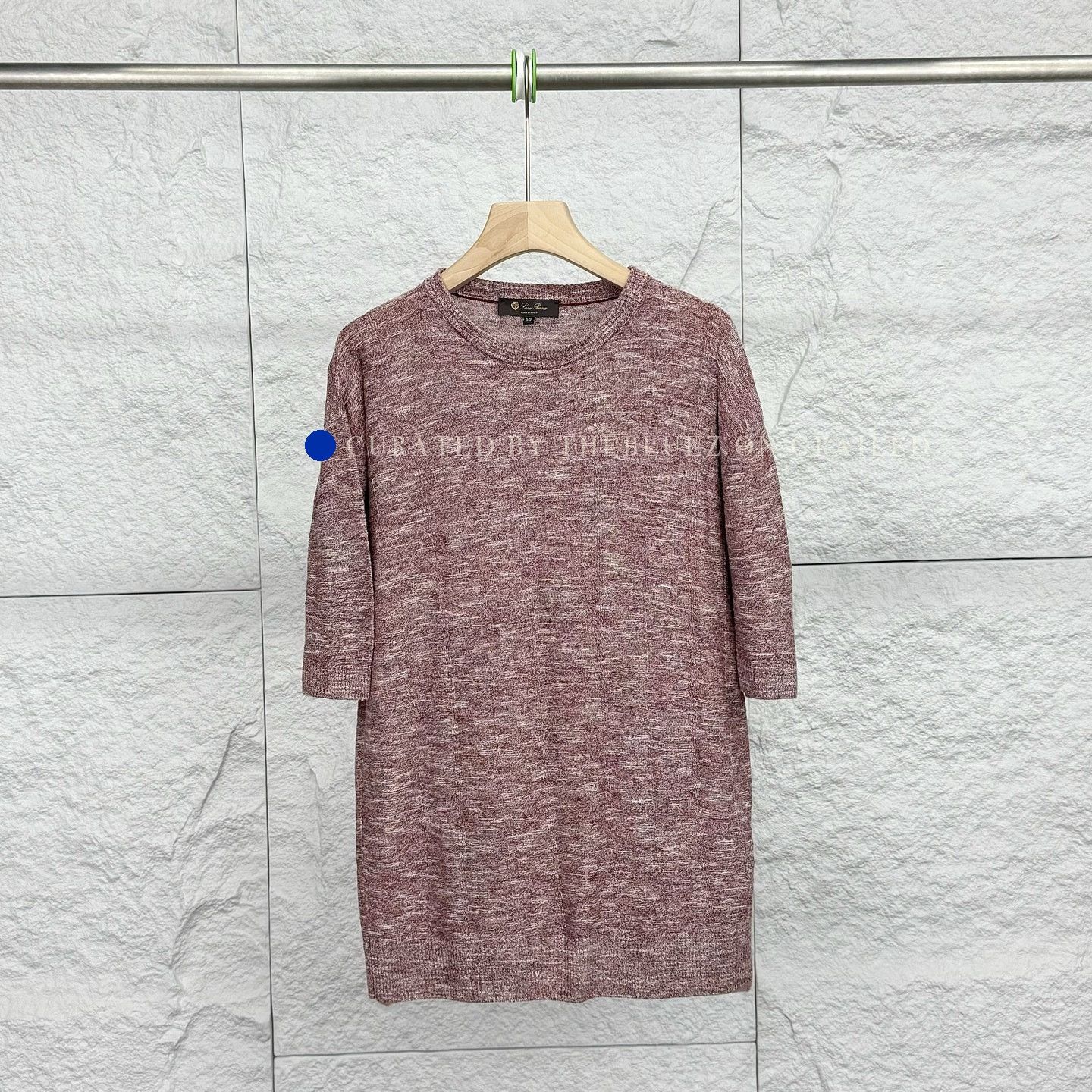Loro Piana Marled Knit T-Shirt in Purple Size US M / EU 48-50 / 2 - 1 Thumbnail