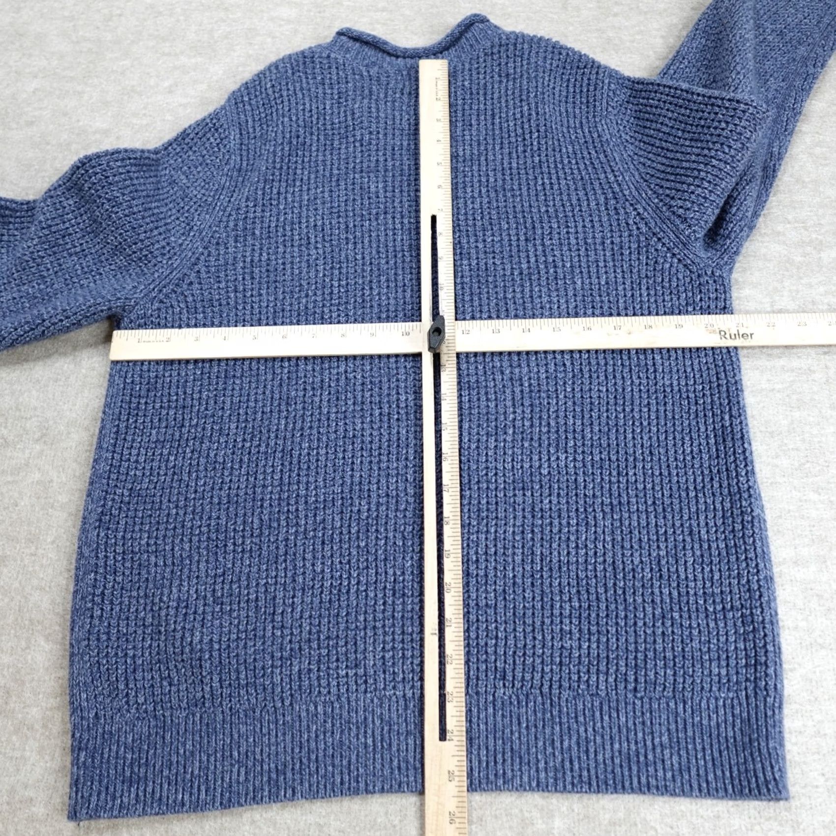 Vintage Mens L.L. Bean Sweater Medium Blue Heather Roll Neck Organic Cotton Size US M / EU 48-50 / 2 - 5 Thumbnail