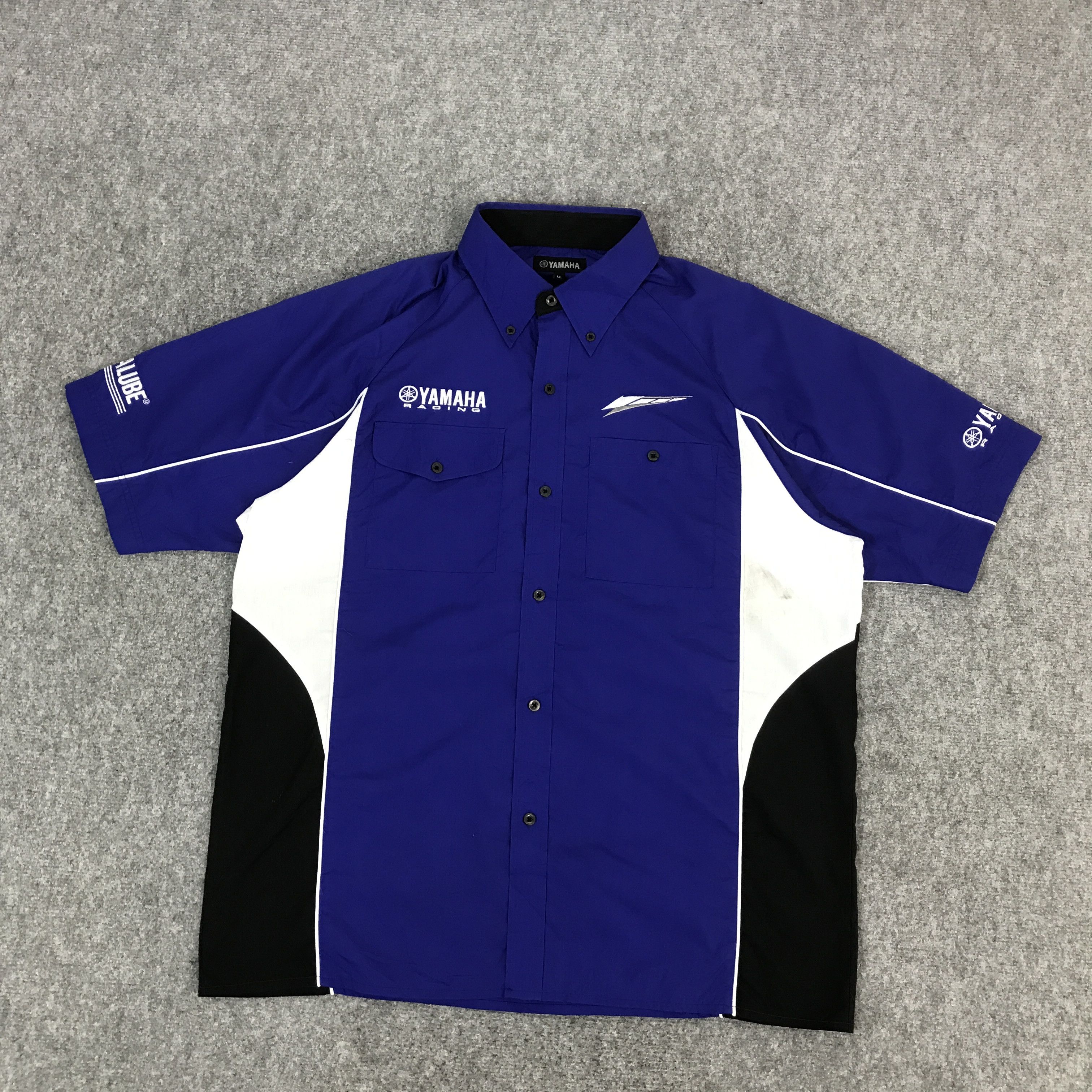 Japanese Brand × Yamaha YAMAHA RACING BLUE RARE BUTTON UP SHIRTS Size US L / EU 52-54 / 3 - 2 Thumbnail