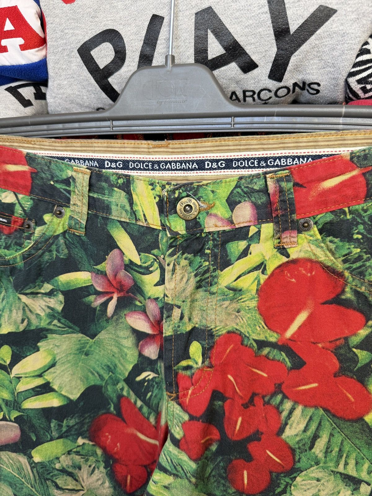 Dolce & Gabbana Vintage Dolce Gabbana Flowers Y2K Cropped Pants Hype Rare Size US 33 - 5 Thumbnail
