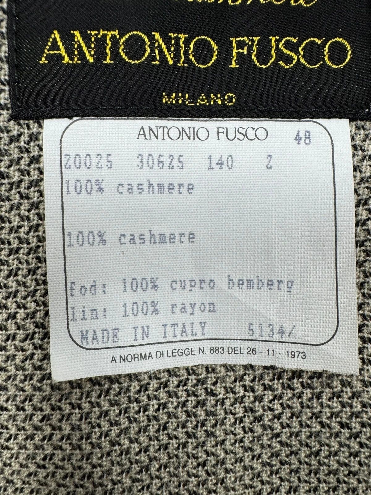 Other Antonio Fusco Milano 100% Cashmere Jacket Button Up size 48 Size XL / US 12-14 / IT 48-50 - 12 Thumbnail