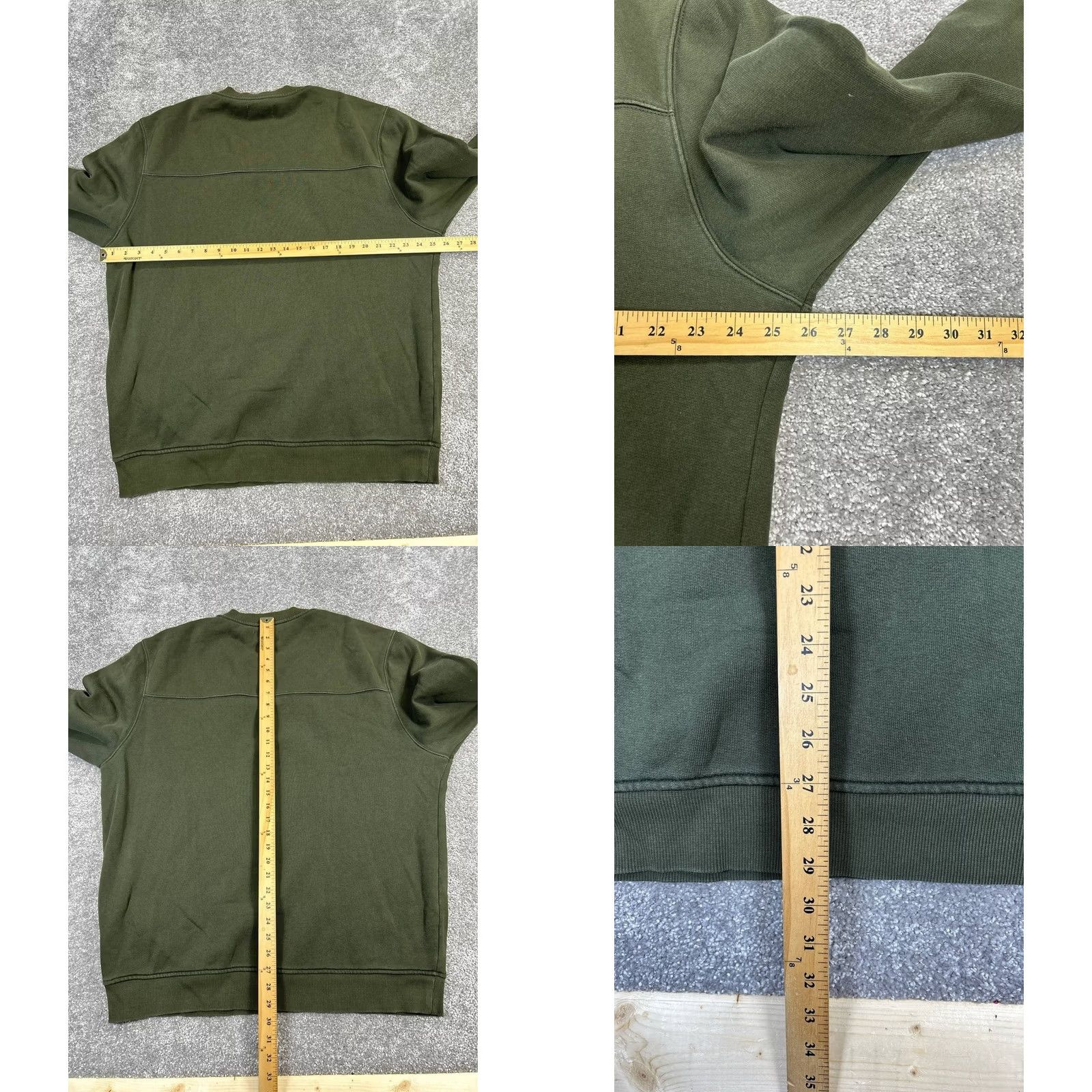 Everlane Everlane Sweatshirt Mens 2XL Green Cotton Pullover Crew Neck Logo Solid Long Sleeve Shirt Size US XXL / EU 58 / 5 - 8 Thumbnail