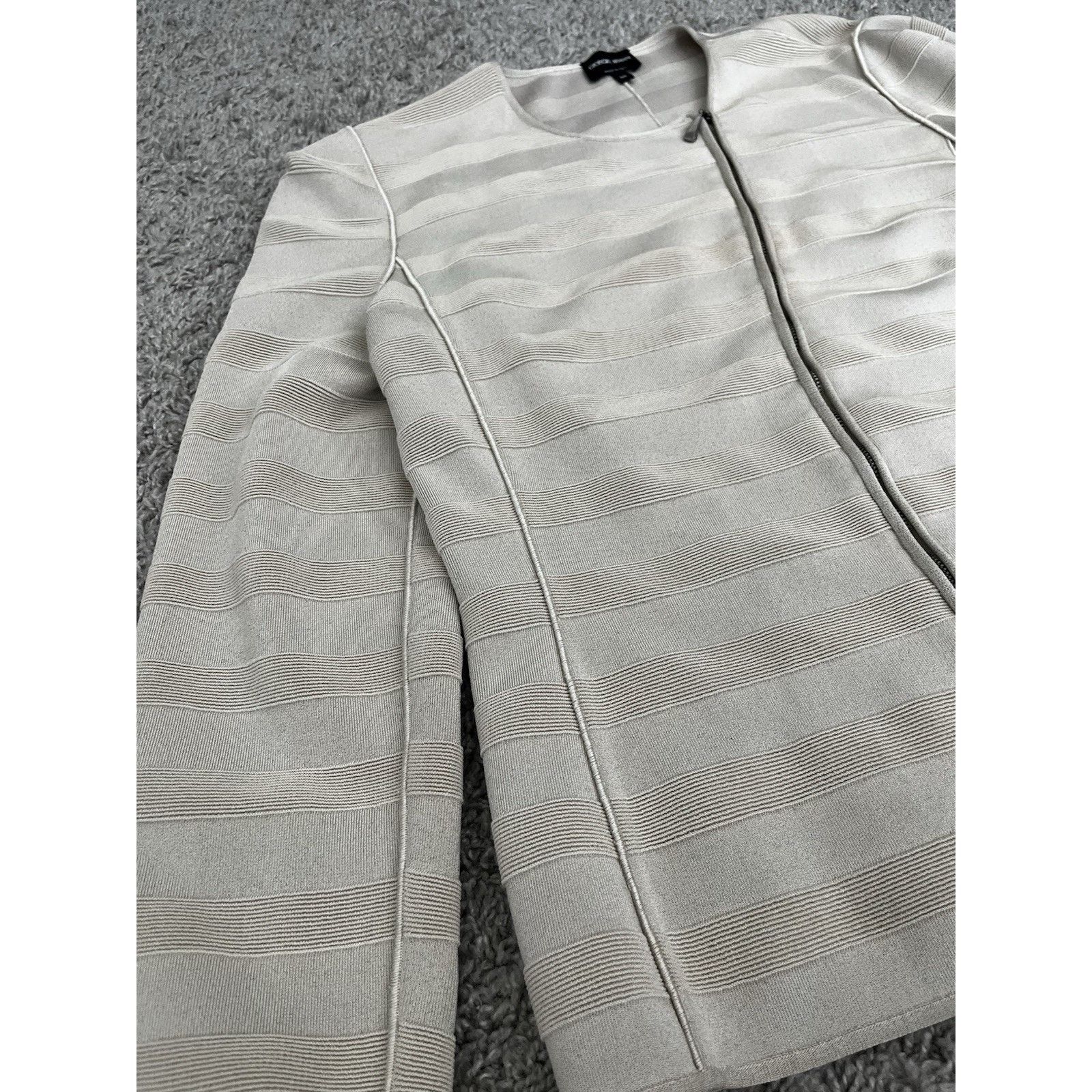Giorgio Armani Giorgio Armani Jacket W IT 50 Beige Made In Italy Designer Size L / US 10 / IT 46 - 7 Thumbnail