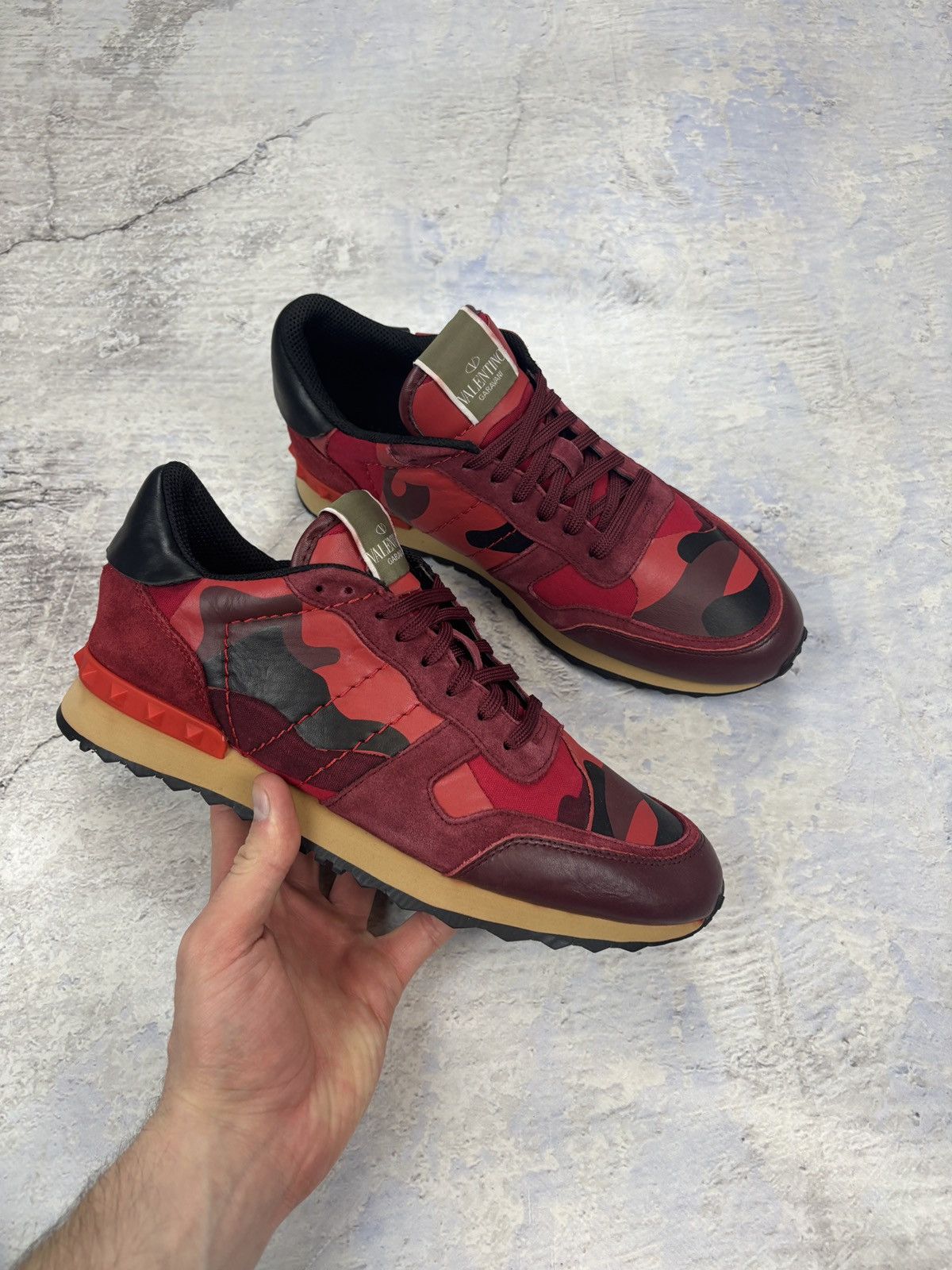 Valentino Valentino rockruners sneakers mens red size 43 Size US 9.5 / EU 42-43 - 1 Thumbnail