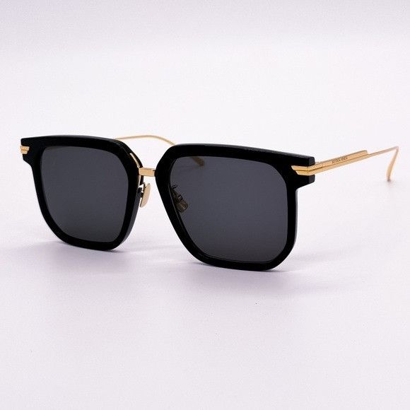 Bottega Veneta NEW BOTTEGA VENETA BV1083SA 001 WOMEN BLACK SQUARE SUNGLASSE Size ONE SIZE - 3 Thumbnail