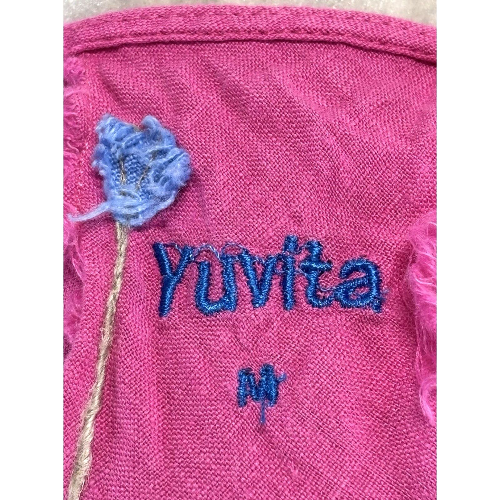 Pinko VINTAGE Yuvita Linen Tank Top Women's Pink Lagenlook Beach Sleeveless Tank M Pink Women’s Shirt Size M Size M / US 6-8 / IT 42-44 - 6 Thumbnail
