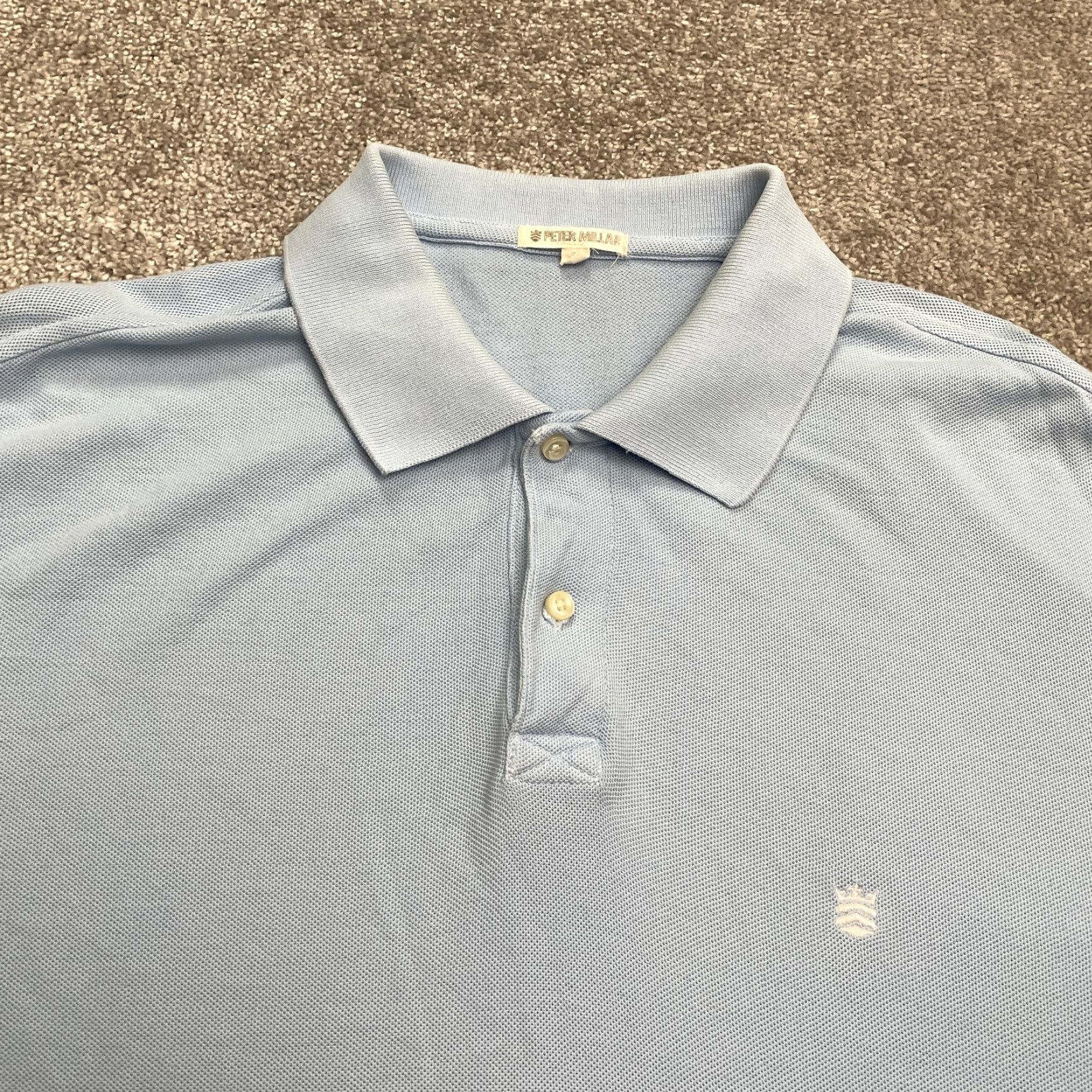 Peter Millar VINTAGE Peter Millar Boys Scout Patch Polo Shirt Men Large Light Blue Casual 90s Outdoor Sports Size US L / EU 52-54 / 3 - 5 Thumbnail
