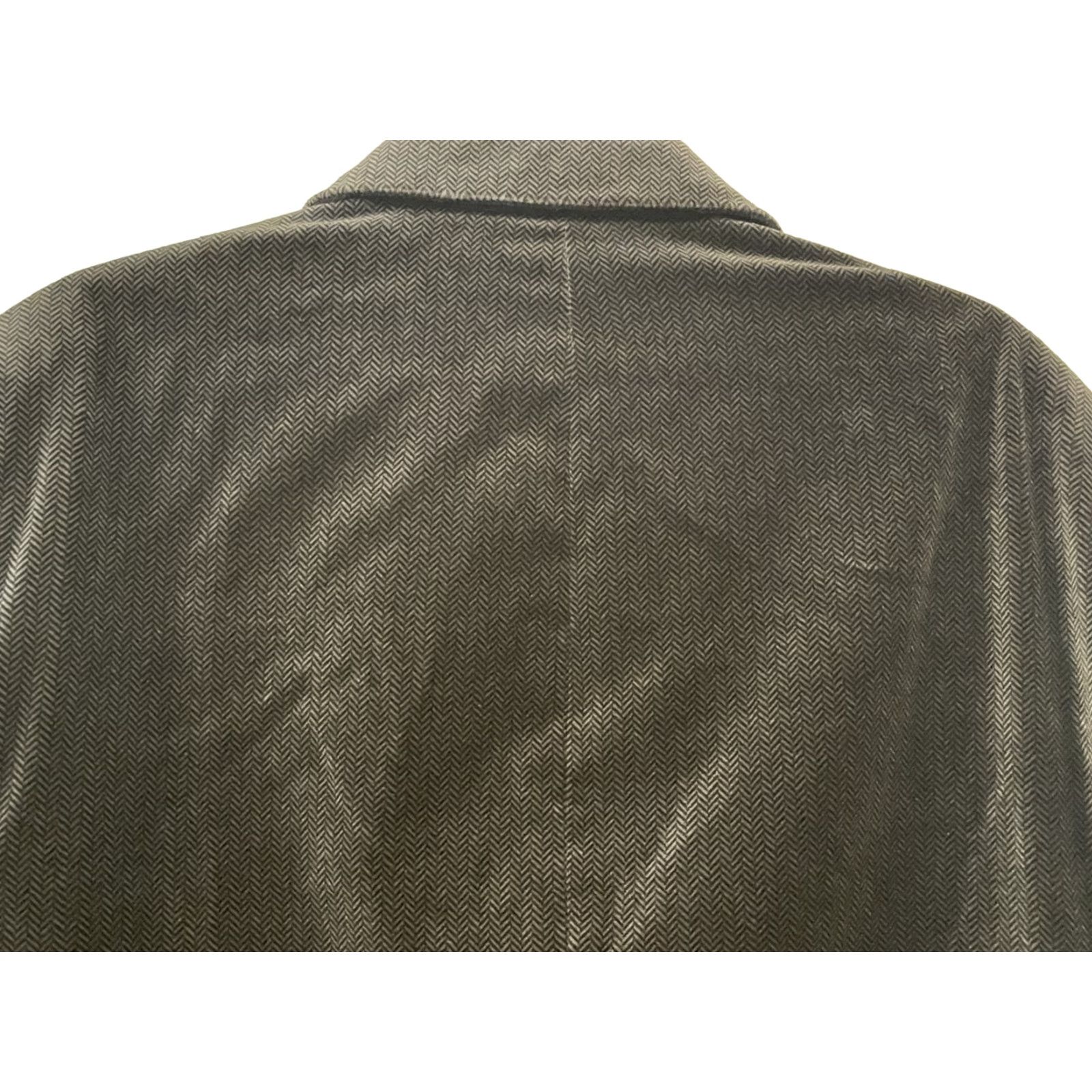 Johnston & Murphy Johnston & Murphy Sport Coat Blazer Jacket Charcoal Gray L Men Regular Cotton Notch Lapel 3-Button Front 4-Button Sleeve Dry Clean Only Size 42R - 3 Thumbnail