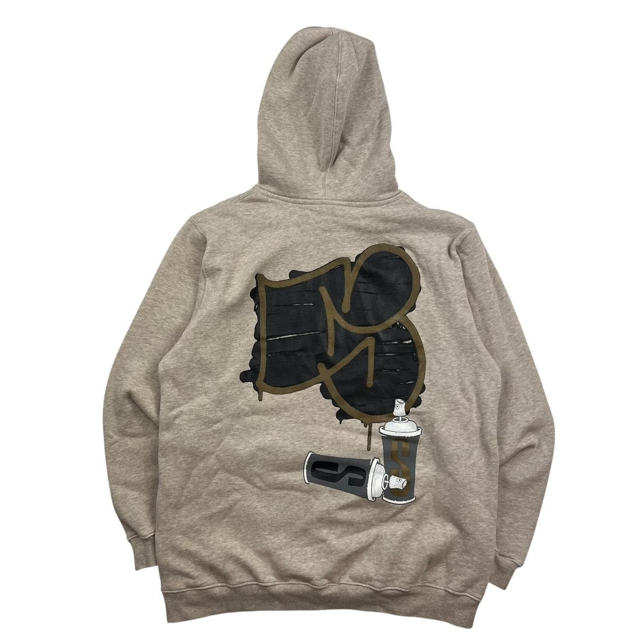 Stussy Vintage 2000s Stussy Spray Paint Graffiti Hoodie - Medium Size US M / EU 48-50 / 2 - 1 Thumbnail
