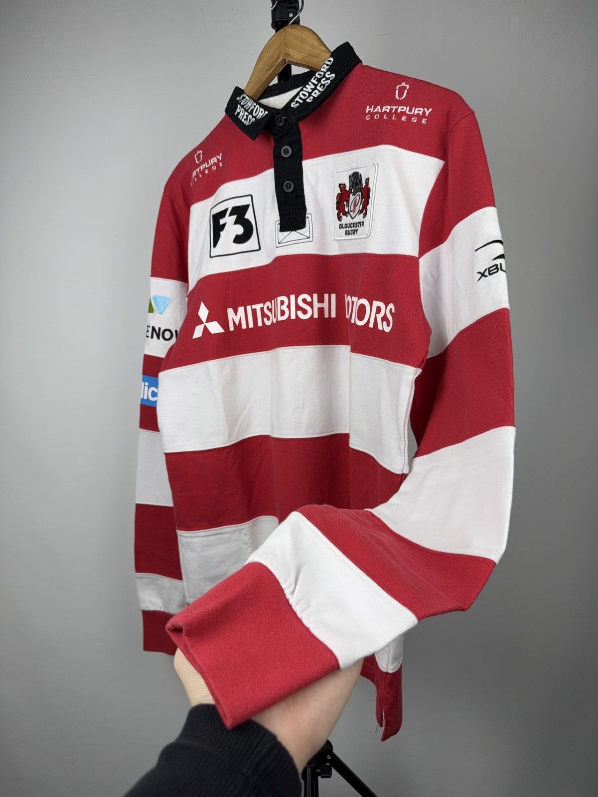 Japanese Brand Gloucester Rugby Mitsubishi Motors Jersey XBlades M Size US L / EU 52-54 / 3 - 7 Thumbnail