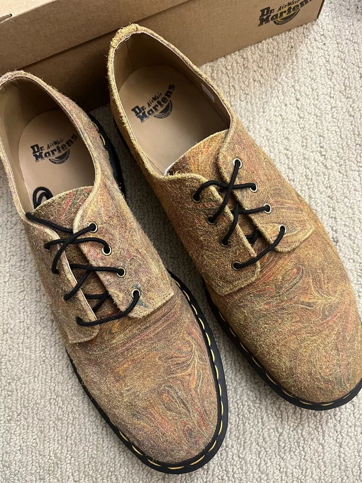 Dr. Martens DR. MARTENS THE SMITHS MARBLED SUEDE SHOES Size US 9 / EU 42 - 2 Thumbnail