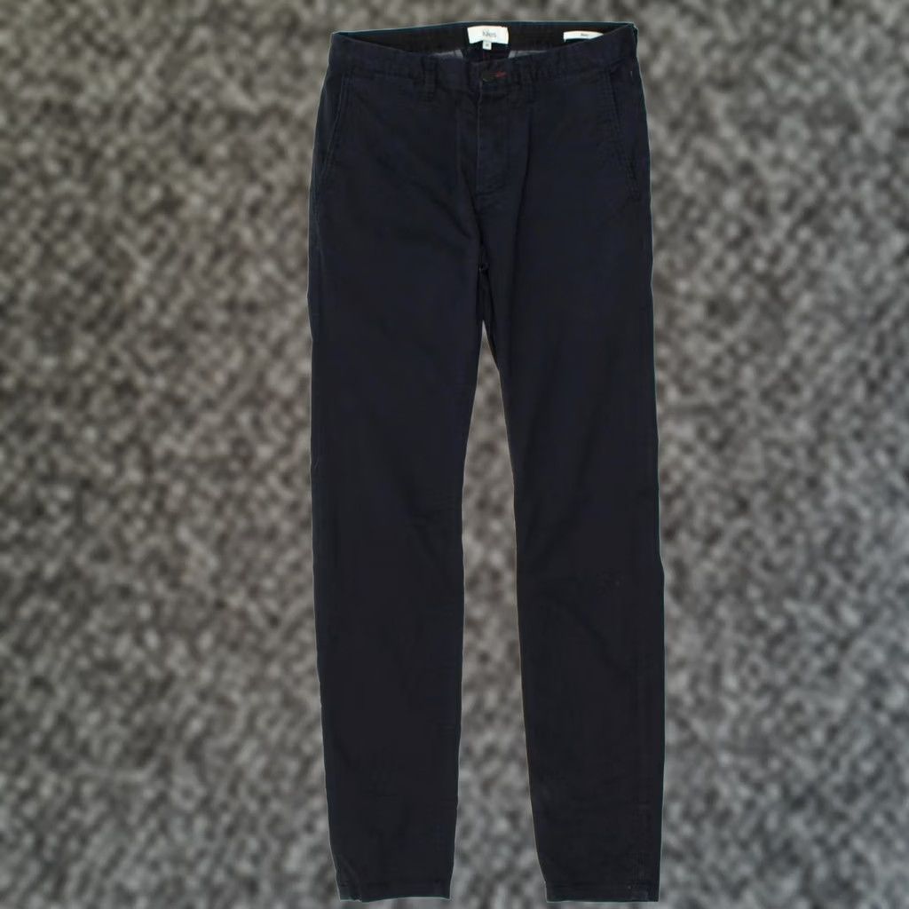 Vintage JULES Trousers Adult Small Navy Blue Skinny Chino Womens W30 L30 EU 36 Size 28" / US 6 / IT 42 - 1 Thumbnail