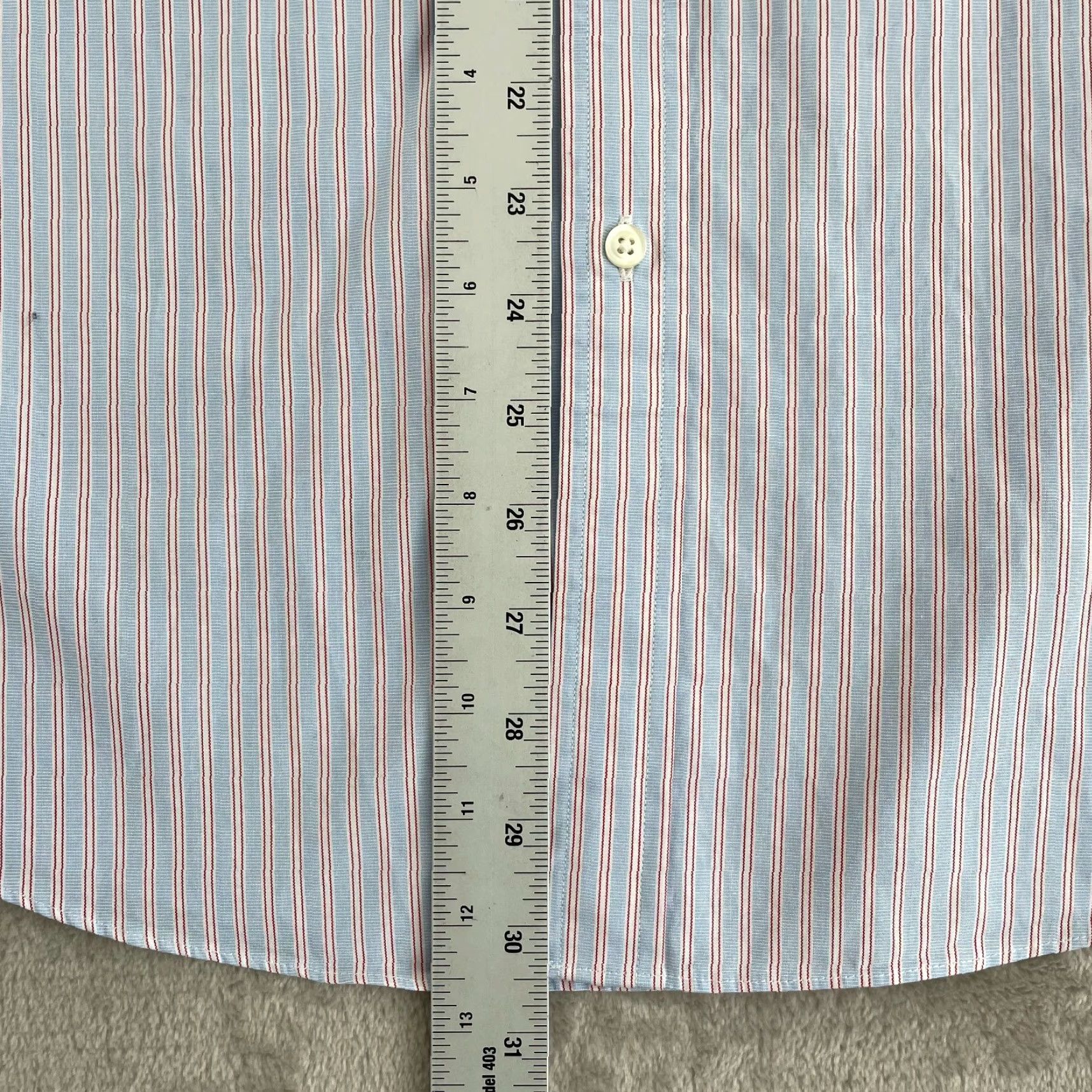 Brooks Brothers VINTAGE Brooks Brothers Dress Shirt Men 16.5-35 Blue Striped Regent Fit Preppy NWOT 40 Size 46R - 6 Thumbnail