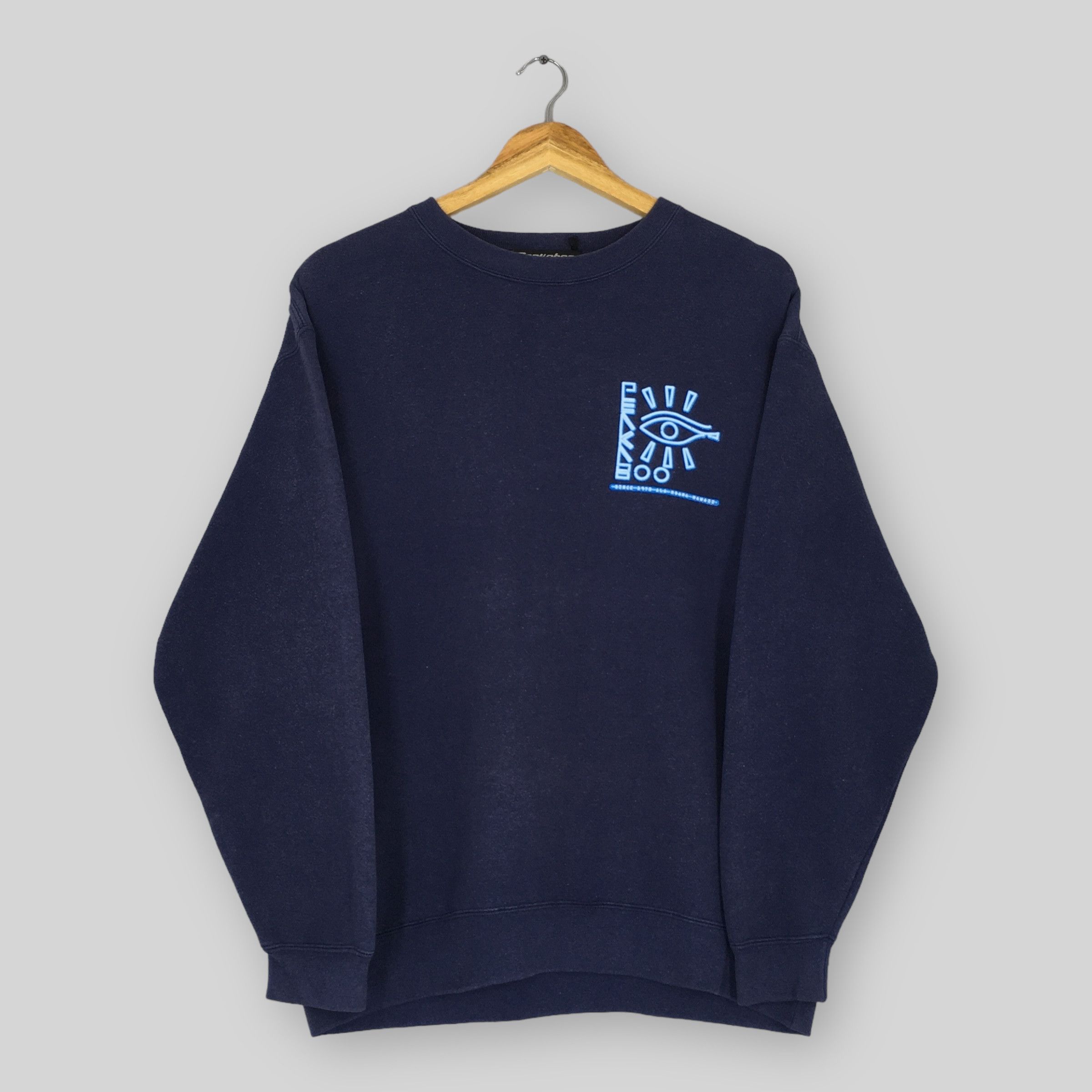 Japanese Brand × Vintage Vintage 90s Peakaboo Surf Blue Sweatshirt Medium Size US M / EU 48-50 / 2 - 3 Thumbnail