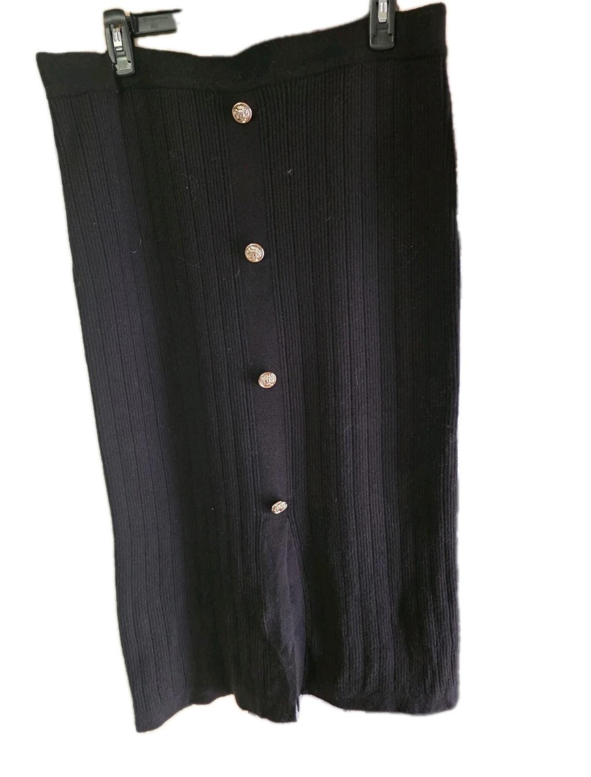 Other Sofia by Sofia Vergara Womens Pull On Sweater Skirt Black So Size 36" / US 14 / IT 50 - 2 Thumbnail