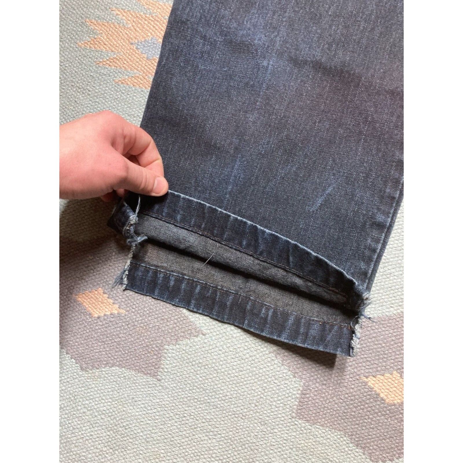 Vintage Vtg Y2K Baggy Jeans Carpenter Wide-Leg JNCO Style Hip Hop Reverb 34x31 Men Blue Jeans Wide-Leg Mens 34 31 Size US 34 / EU 50 - 2 Thumbnail
