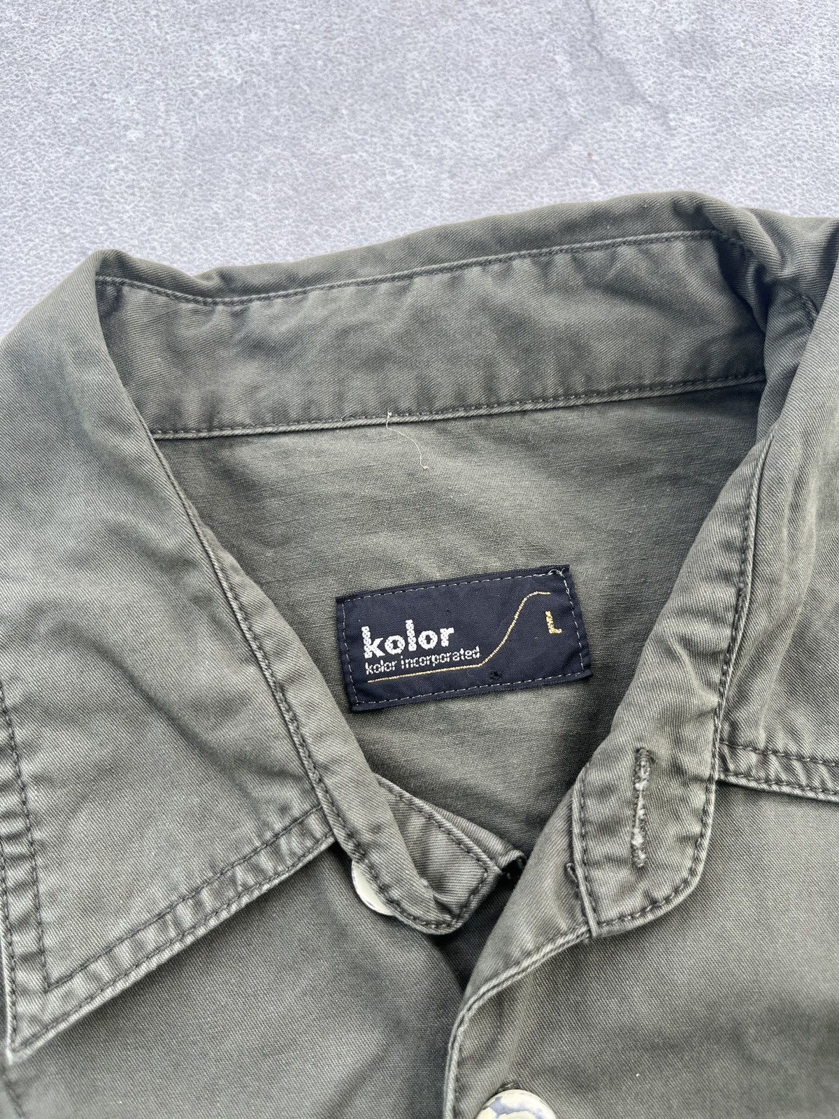 Kolor KOLOR BEACON Japan USA Patch Military Army Shirt Size US L / EU 52-54 / 3 - 6 Thumbnail