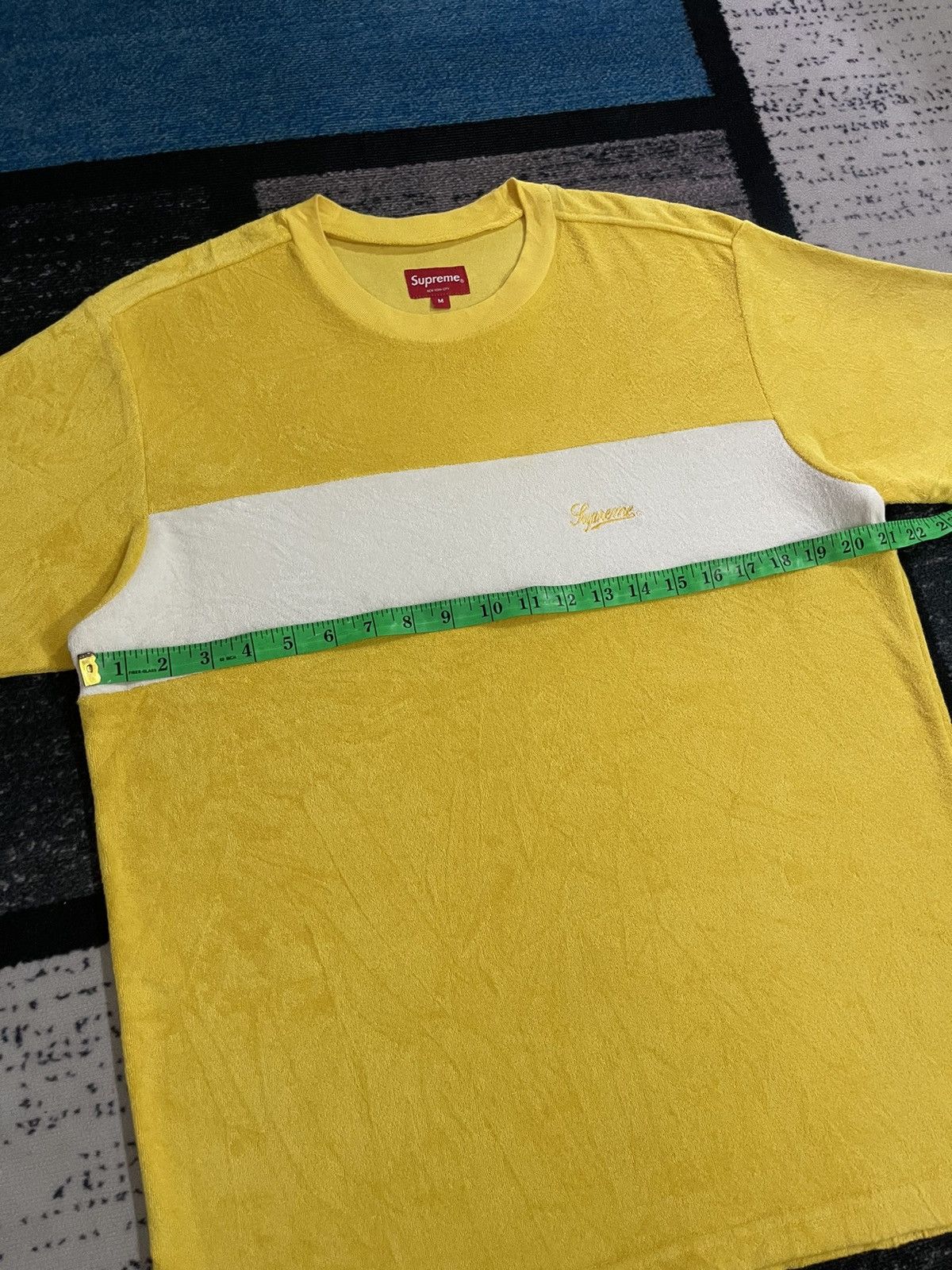Supreme Supreme Chest Stripe Terry Top -Yellow Size US M / EU 48-50 / 2 - 14 Thumbnail