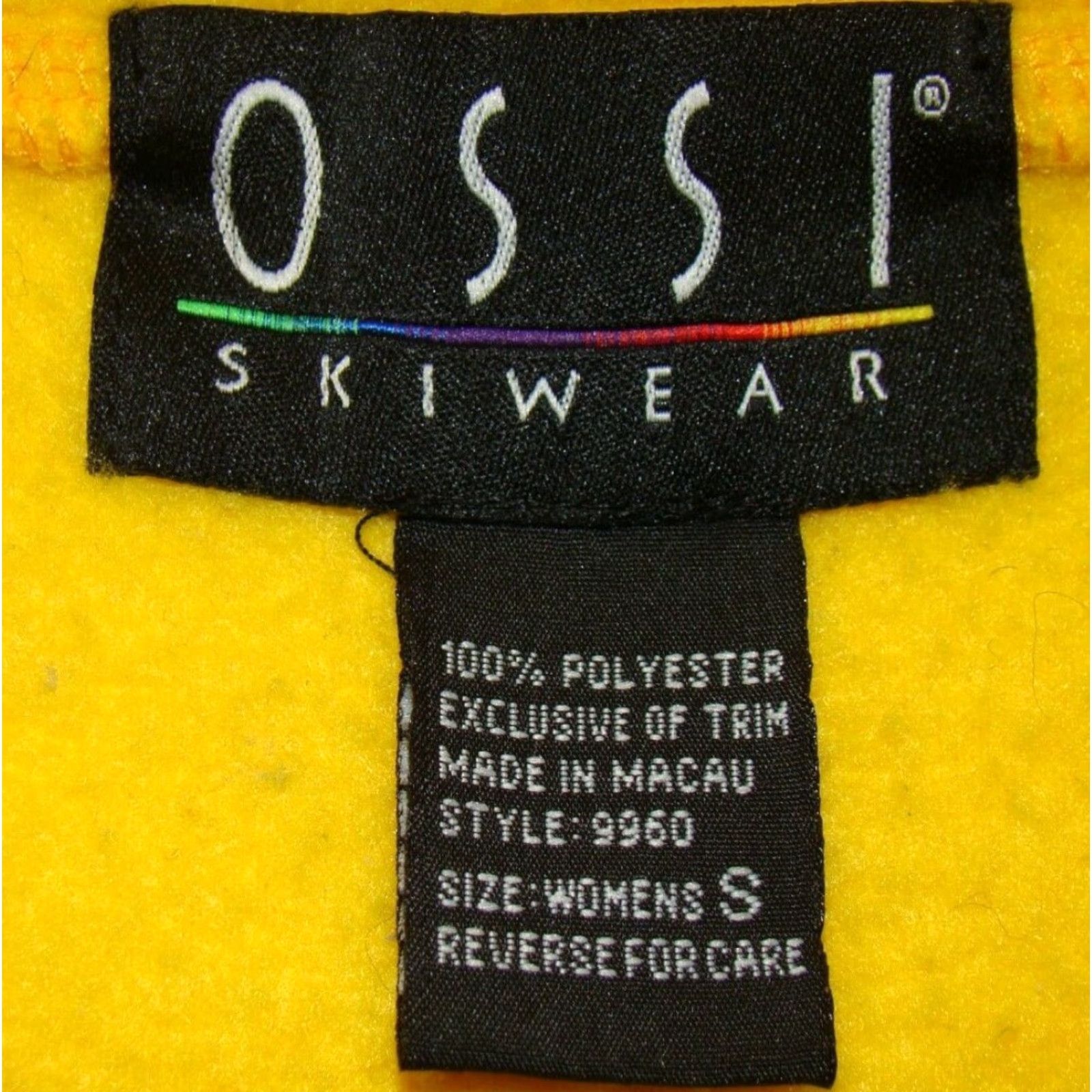 Vintage VINTAGE Ossi Skiwear Women Vest Fleece Yellow Black Zip Pockets Slim S Small Size S / US 4 / IT 40 - 4 Thumbnail