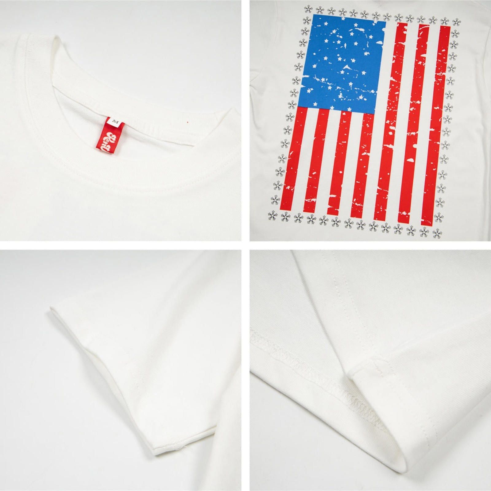 Other Distressed American Flag-Print Oversized Tee Size US M / EU 48-50 / 2 - 5 Thumbnail