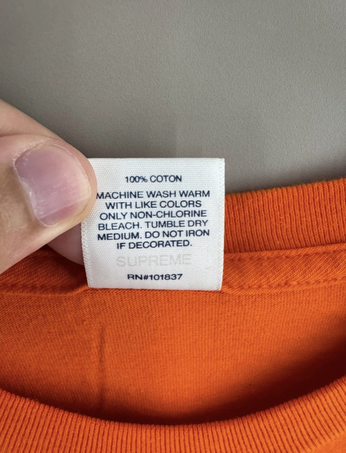 Supreme Supreme box logo long sleeve orange Size US L / EU 52-54 / 3 - 4 Thumbnail