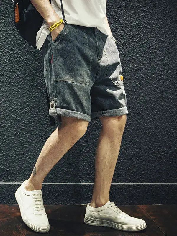 Japanese Brand Retro ripped casual denim shorts Size US 32 / EU 48 - 1 Thumbnail