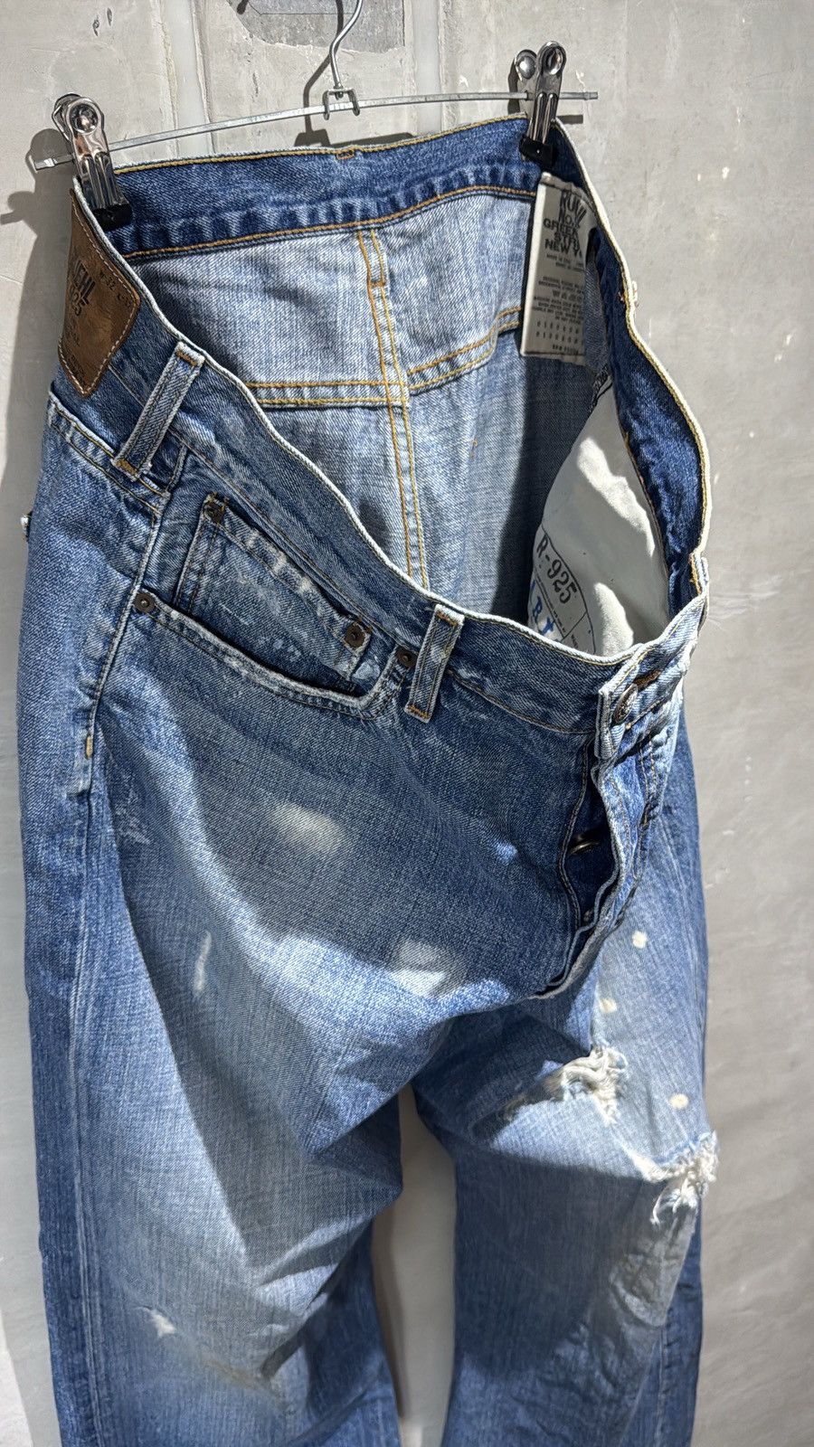 Ruehl No. 925 Ruehl 925 Distressed Boot Cut Paint Splatter Denim Jeans Size US 35 - 23 Thumbnail