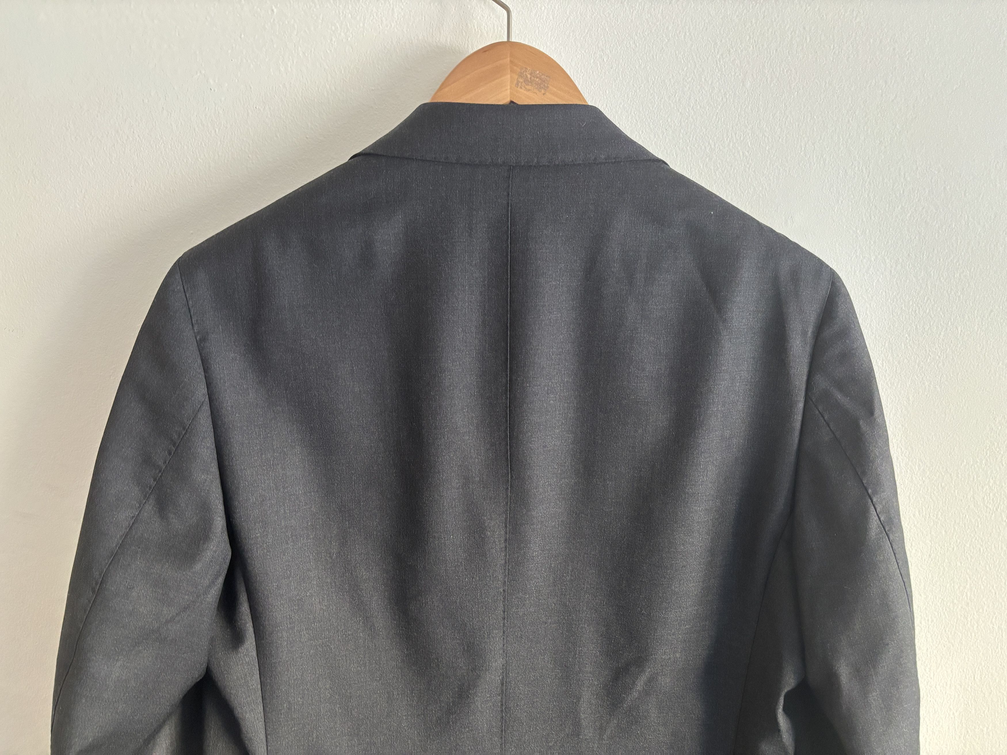 Suitsupply $575 Charcoal Sport Coat/ Blazer Surgeon’s Cuffs- 40 Size 40L - 8 Thumbnail