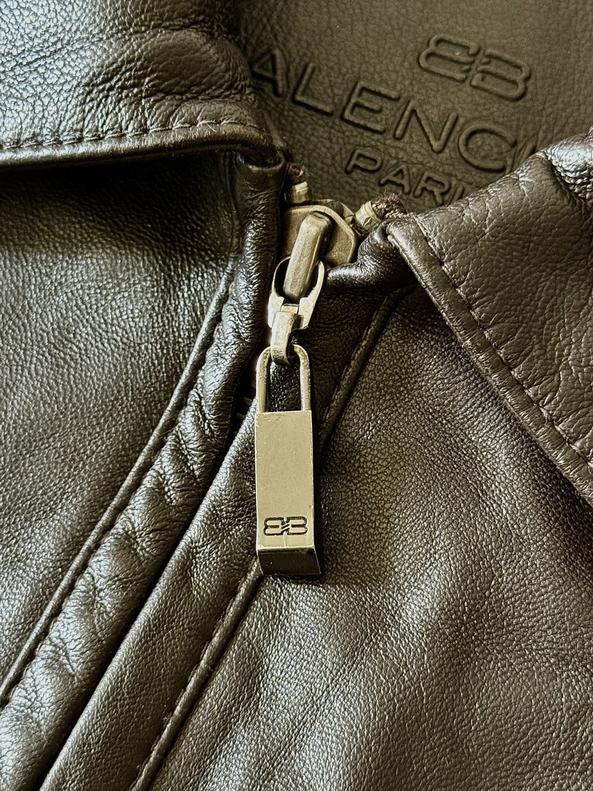 Balenciaga Balenciaga - 1997 -Nicolas Ghesquière -Zip Up Leather Jacket Size US M / EU 48-50 / 2 - 8 Thumbnail