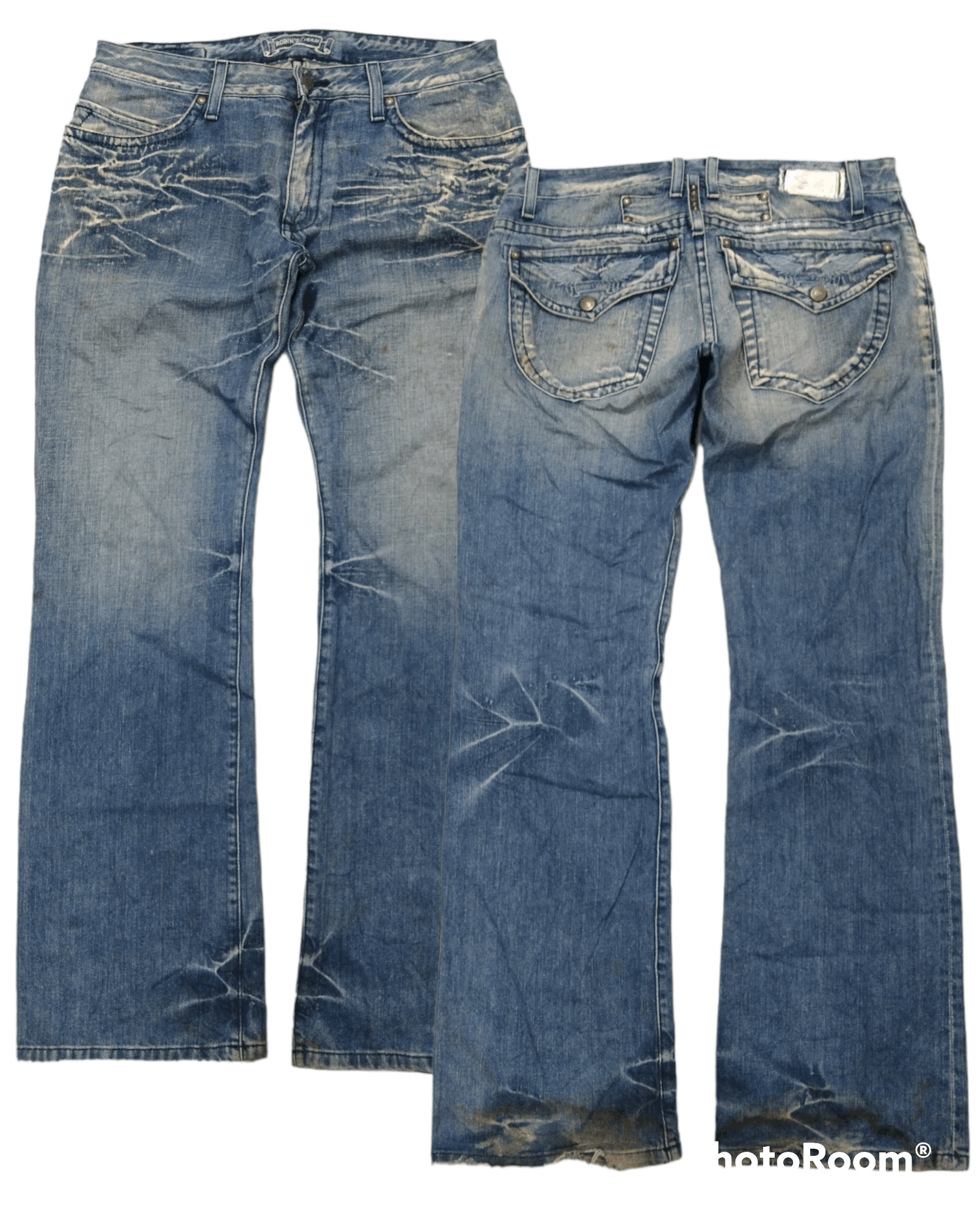 Vintage FLARE SICK ROBINS JEANS Size US 33 - 1 Thumbnail