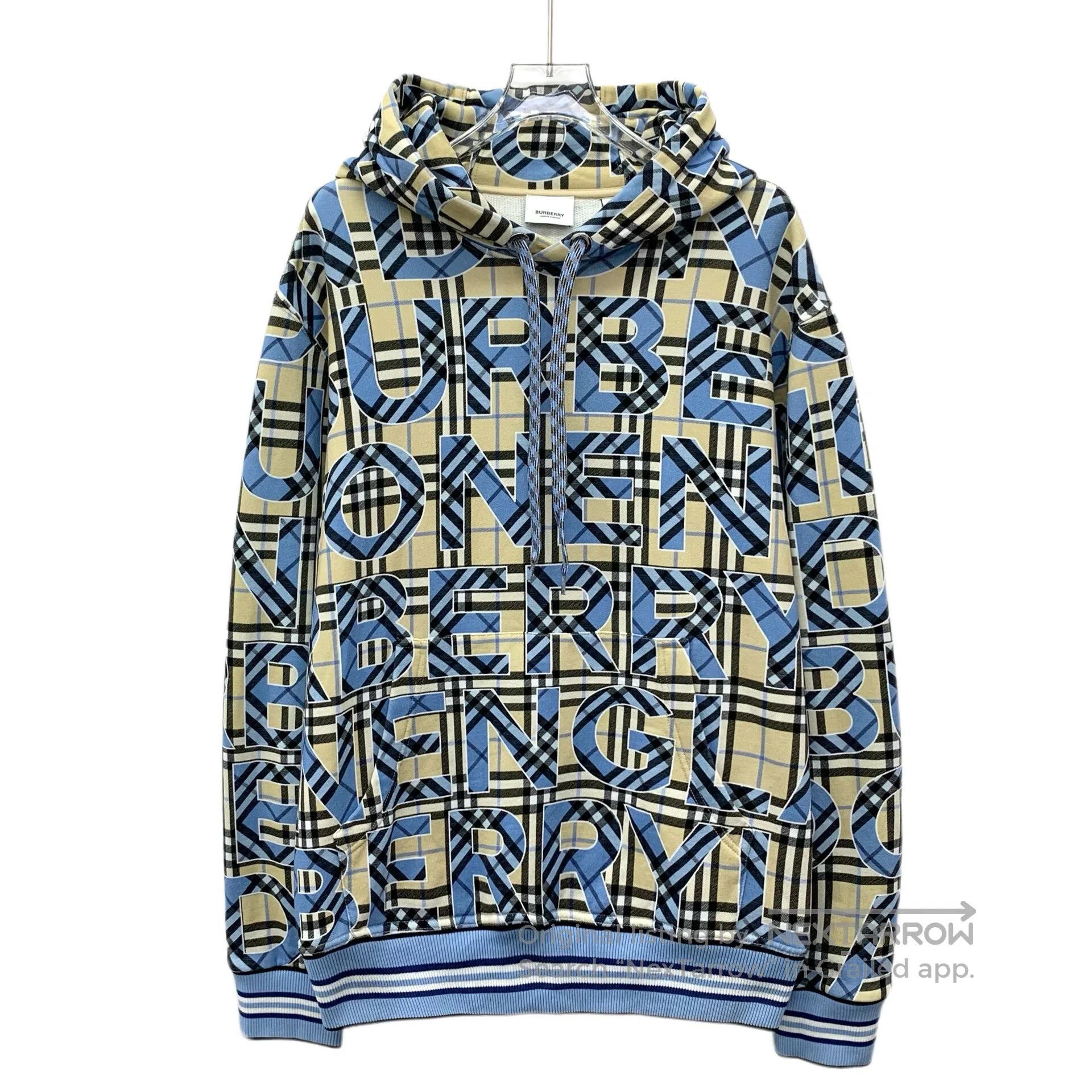 Burberry Burberry Color-blocked tartan lettering print cotton hoode Size US M / EU 48-50 / 2 - 1 Thumbnail