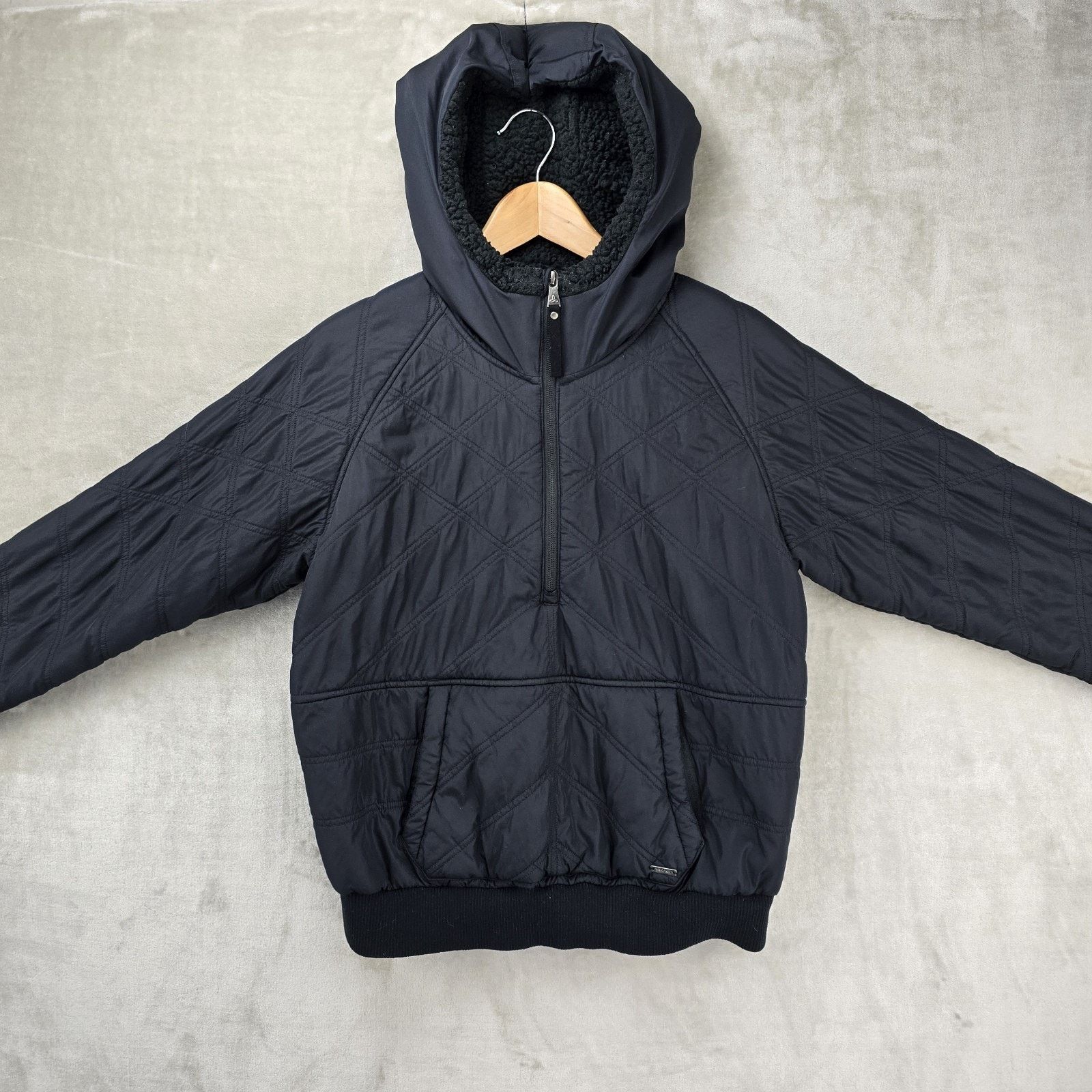 Prana prAna Elsa Jacket Medium Quilted Puffer Sherpa Lined 1/2 Zip Size M / US 6-8 / IT 42-44 - 2 Thumbnail