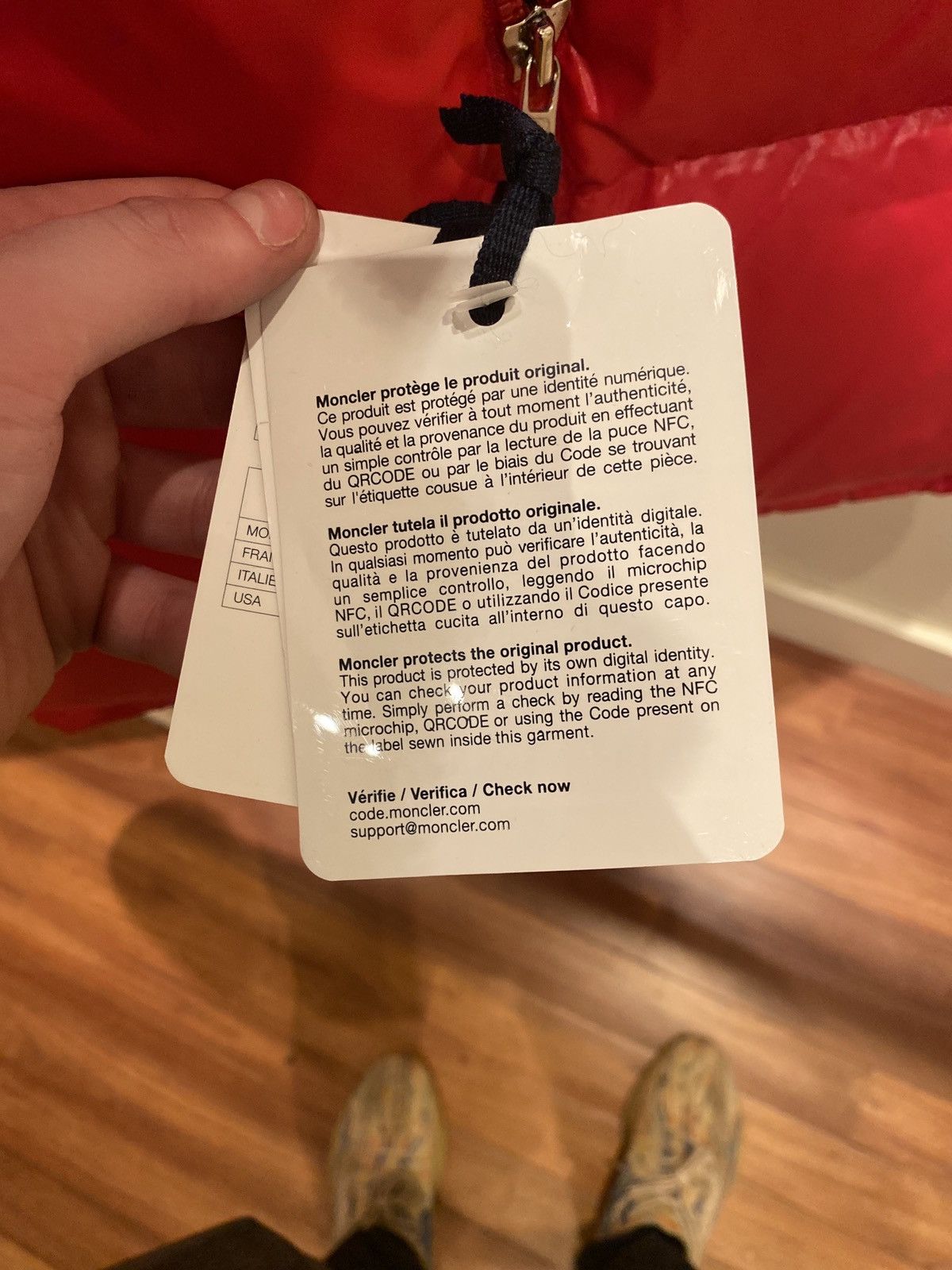 Moncler Moncler Gary Guibbotto Red Size US S / EU 44-46 / 1 - 7 Thumbnail