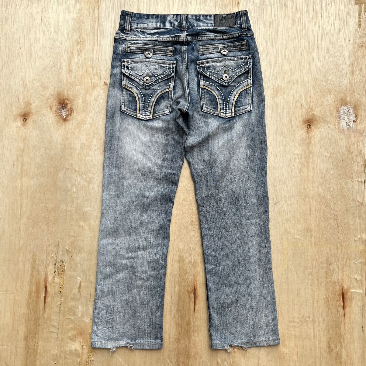 Japanese Brand BLACK by BACK NUMBER DENIM BLUE WASHED STYLE JAPANESE Size US 30 / EU 46 - 1 Thumbnail