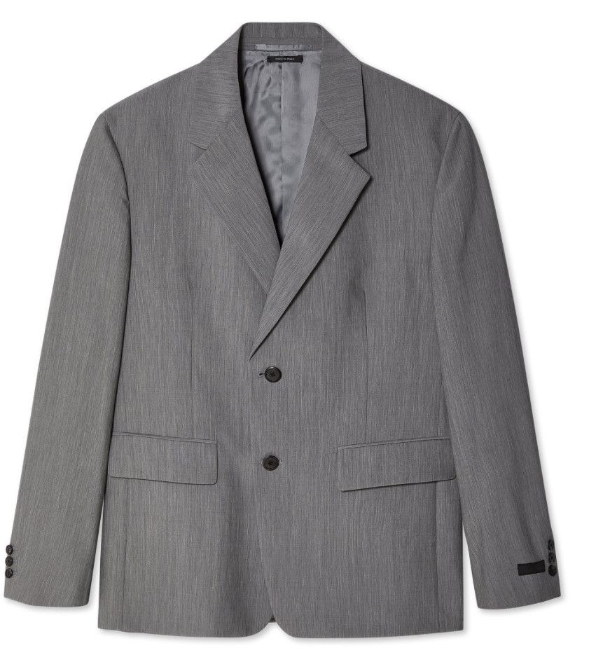 Prada Prada Spring/ Summer 2023 light Grey Mohair Jacket Size 38S - 2 Thumbnail