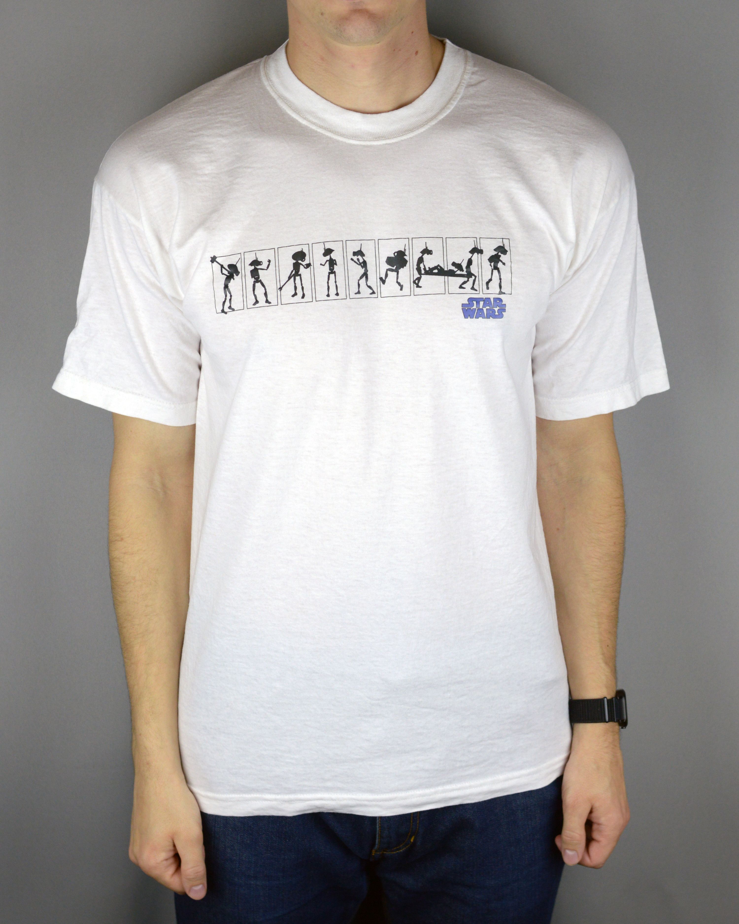 Star Wars × Vintage Vintage Star Wars Droid 90s t shirt Size US M / EU 48-50 / 2 - 1 Thumbnail