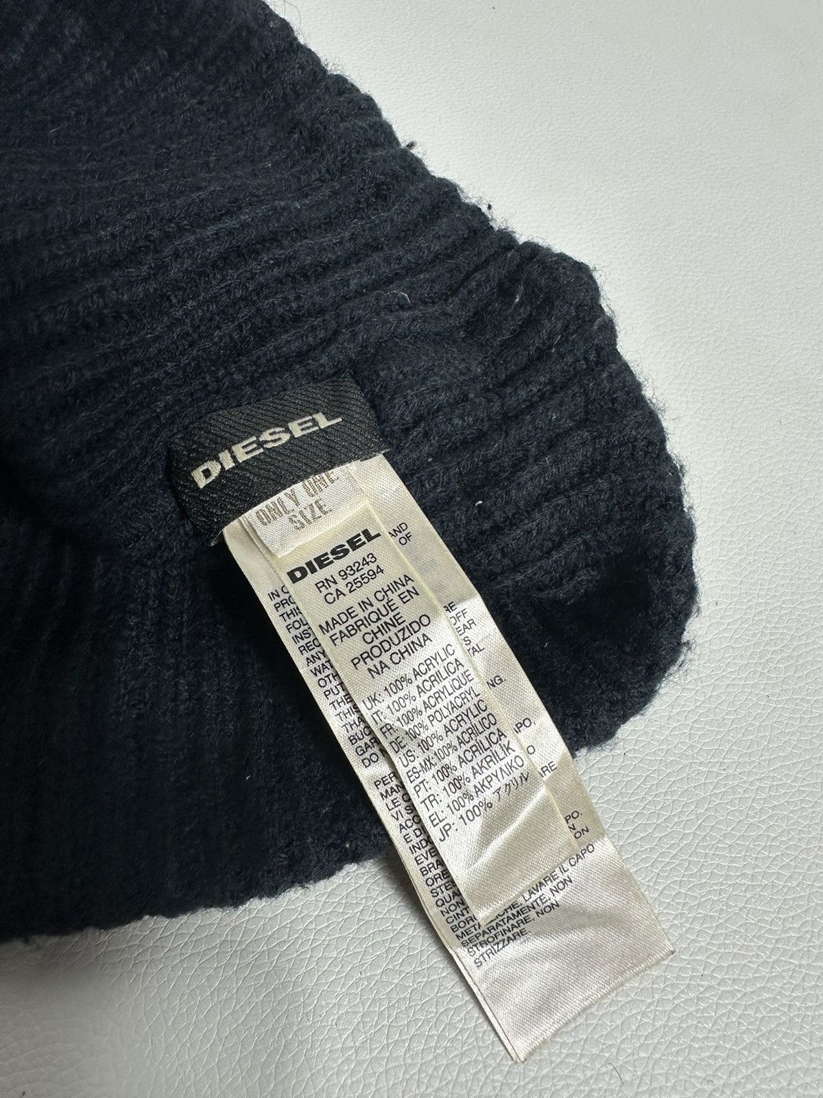 Diesel Diesel Beanie Hats with detachable Patch Logo Size ONE SIZE - 7 Thumbnail
