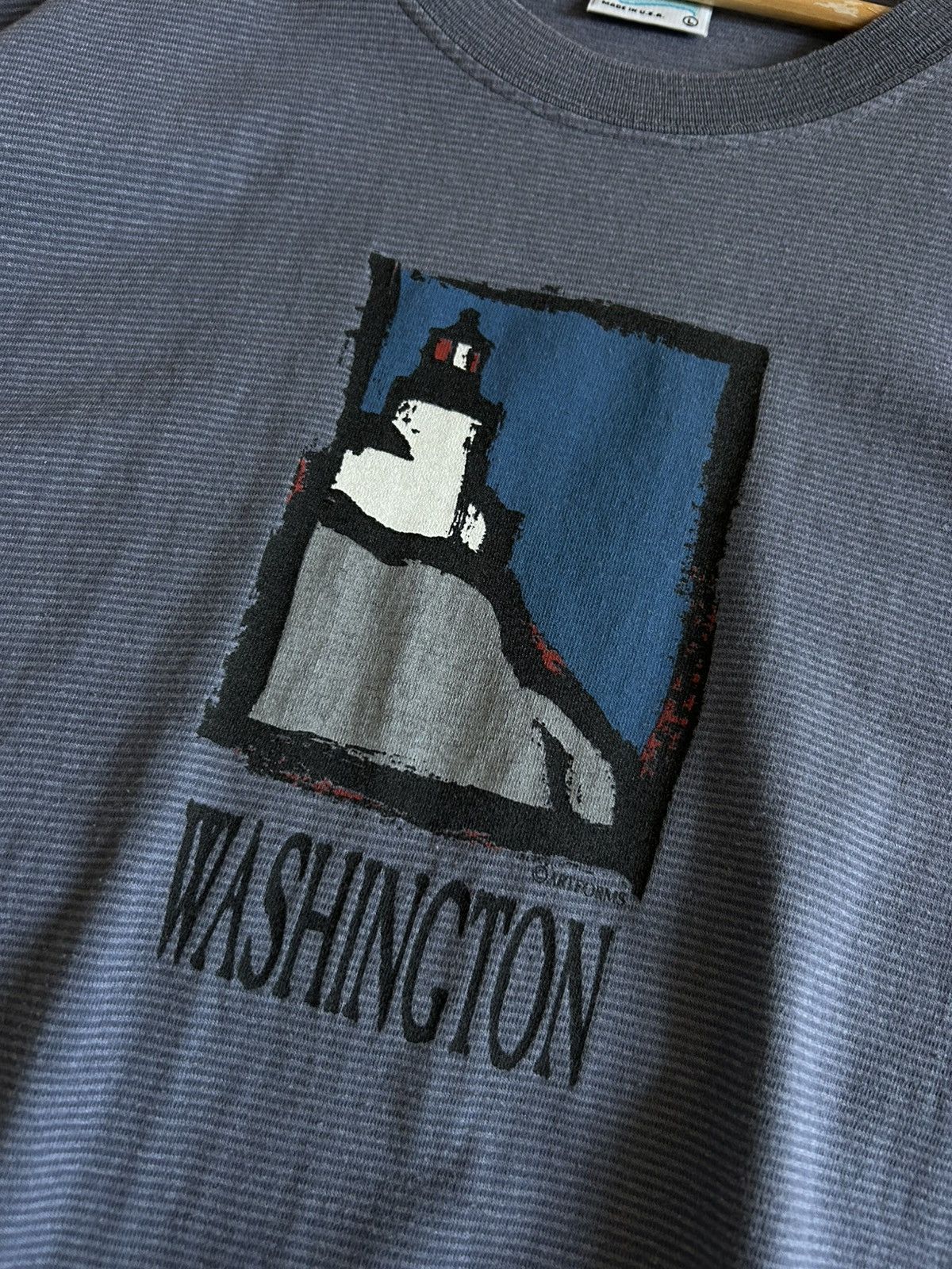 Other Vintage 90’s Washington Lighthouse Artforms t shirt size L Size US L / EU 52-54 / 3 - 3 Thumbnail
