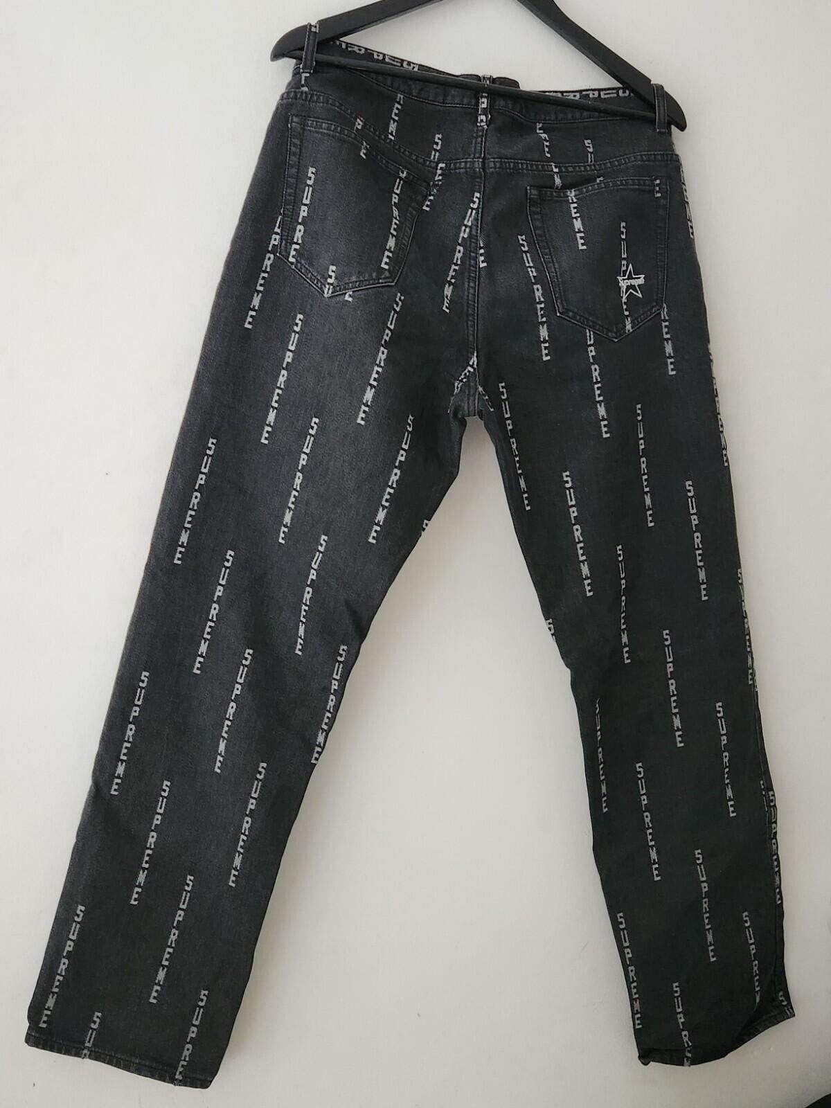 Supreme × Thrasher Supreme Thrasher Jeans Black | Grailed