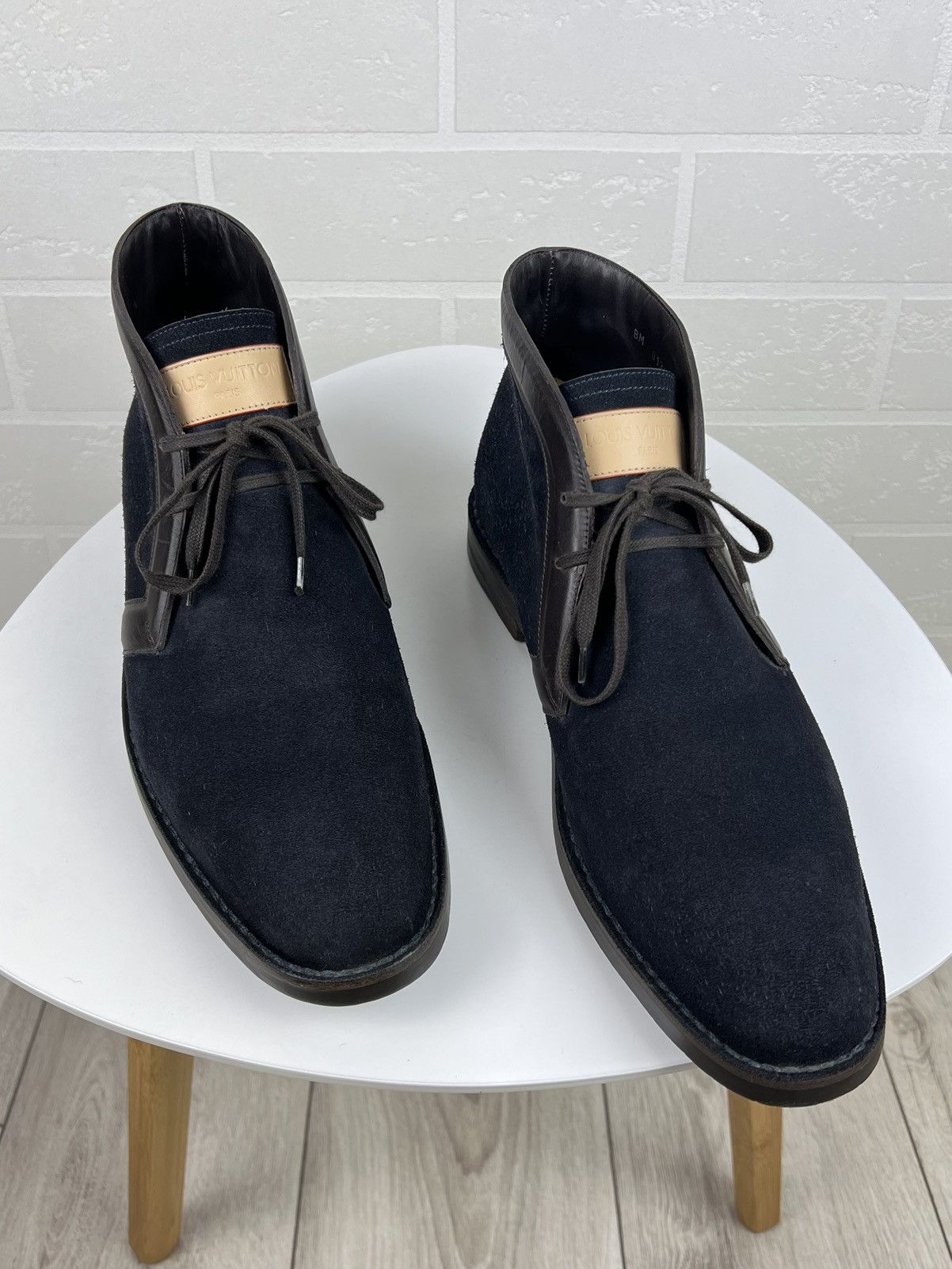 Louis Vuitton LOUIS VUITTON Boots Chukka Suede Leather Lace Up Shoes Logo Size US 8.5 / EU 41-42 - 3 Thumbnail