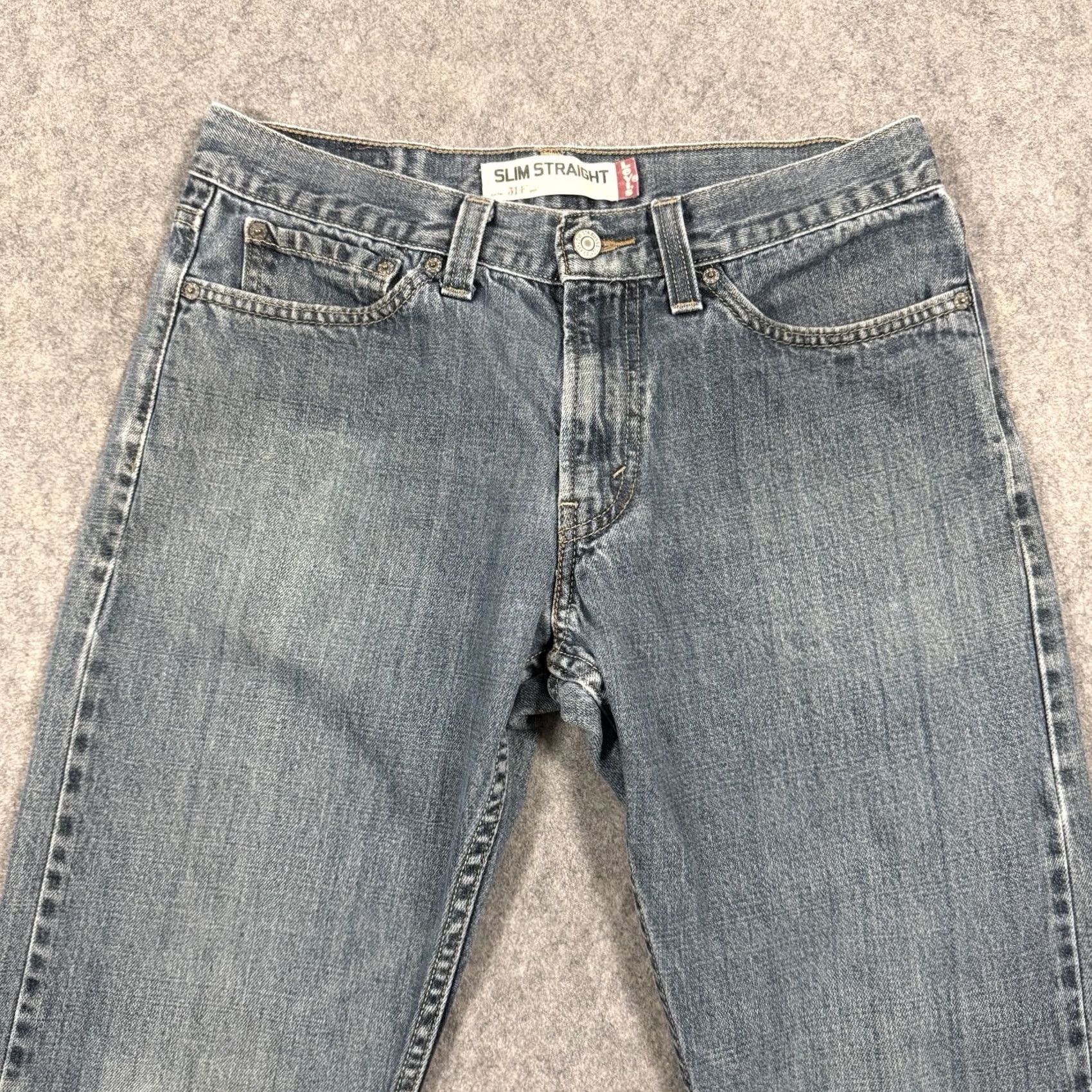 Levi's Levi's 514 Slim Straight Jeans Men's Blue Denim Size 32x33 Size US 32 / EU 48 - 3 Thumbnail