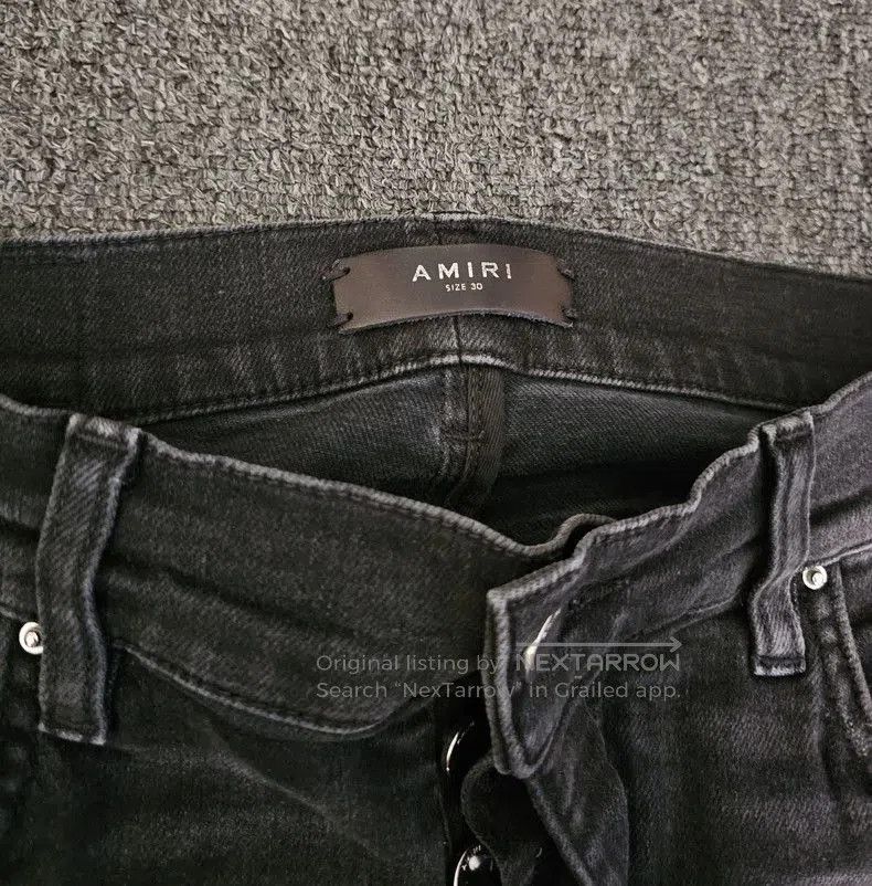 Amiri Amiri MX1 Distressed Black Jeans. Size US 30 / EU 46 - 3 Thumbnail