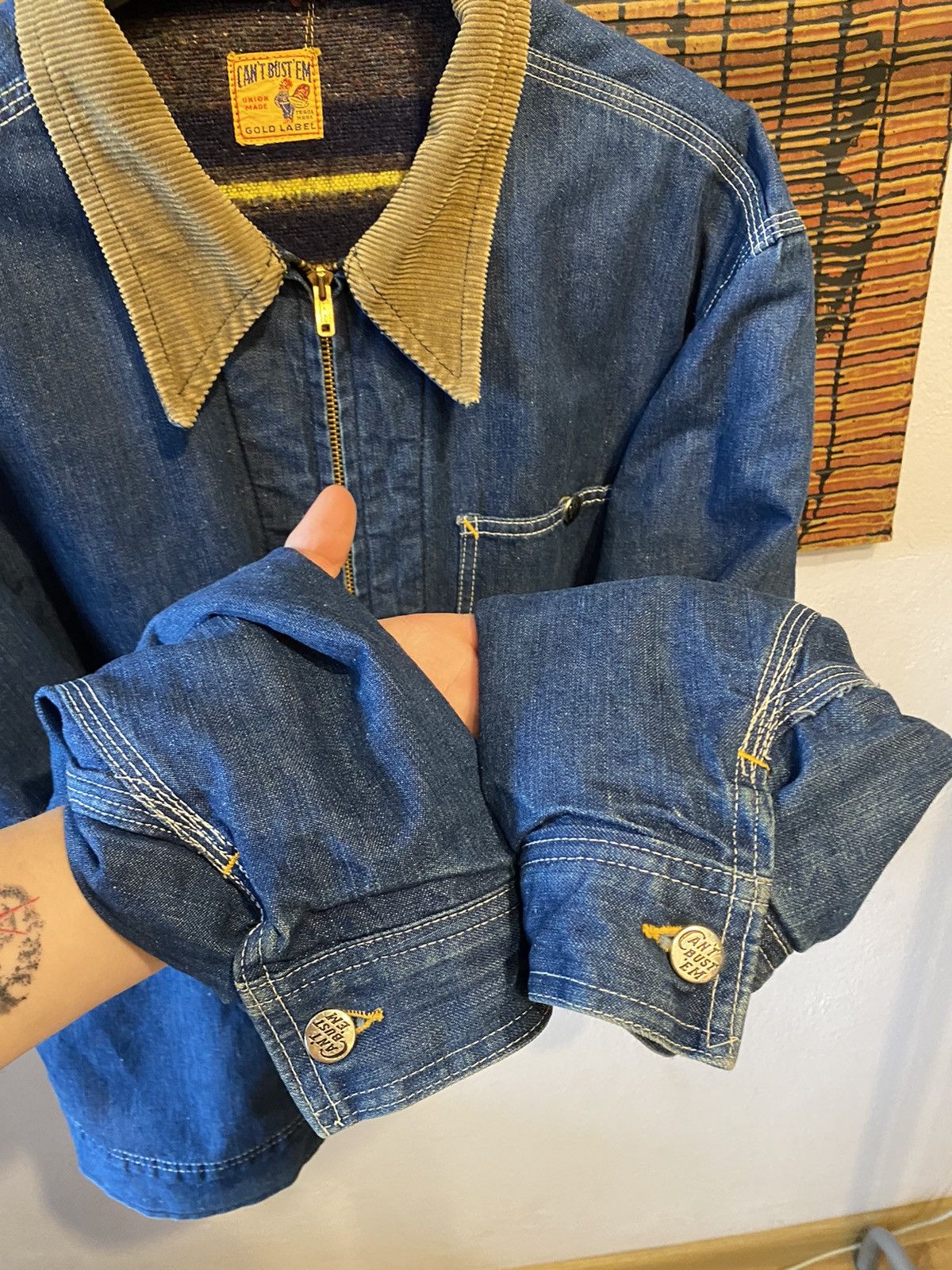 Lee ❗️SOLD❗️1940s 50s Can’t Bust’em Archive Jeans Jacket Denim Lee Size US M / EU 48-50 / 2 - 6 Thumbnail