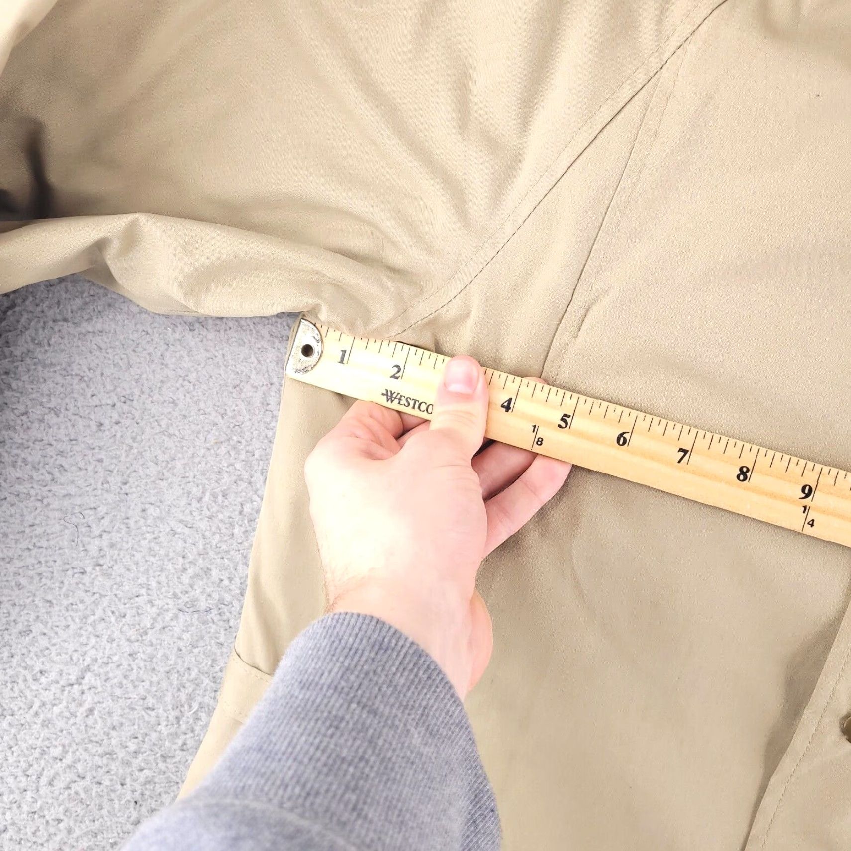 Vintage VINTAGE Woolrich Coat Mens L Beige Flannel Lined Overcoat Woolrich Coat Mens L Beige Flannel Lined Overcoat Size US L / EU 52-54 / 3 - 7 Thumbnail