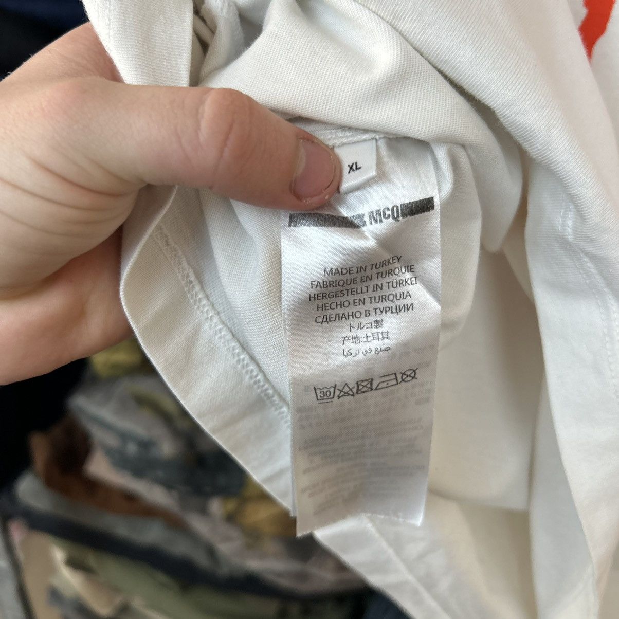 McQ Alexander McQueen Luxury Alexander McQueen MCQ Big logo streetwear tee Size US XL / EU 56 / 4 - 9 Thumbnail