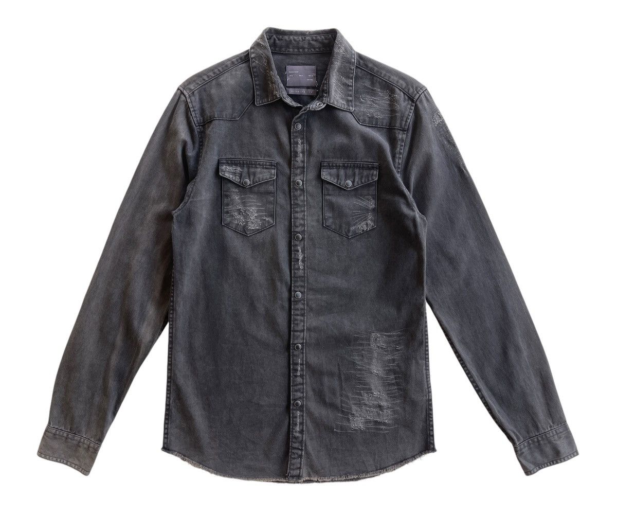 Zara Herren Zara Distressed Faded Shirt Size US S / EU 44-46 / 1 - 4 Thumbnail
