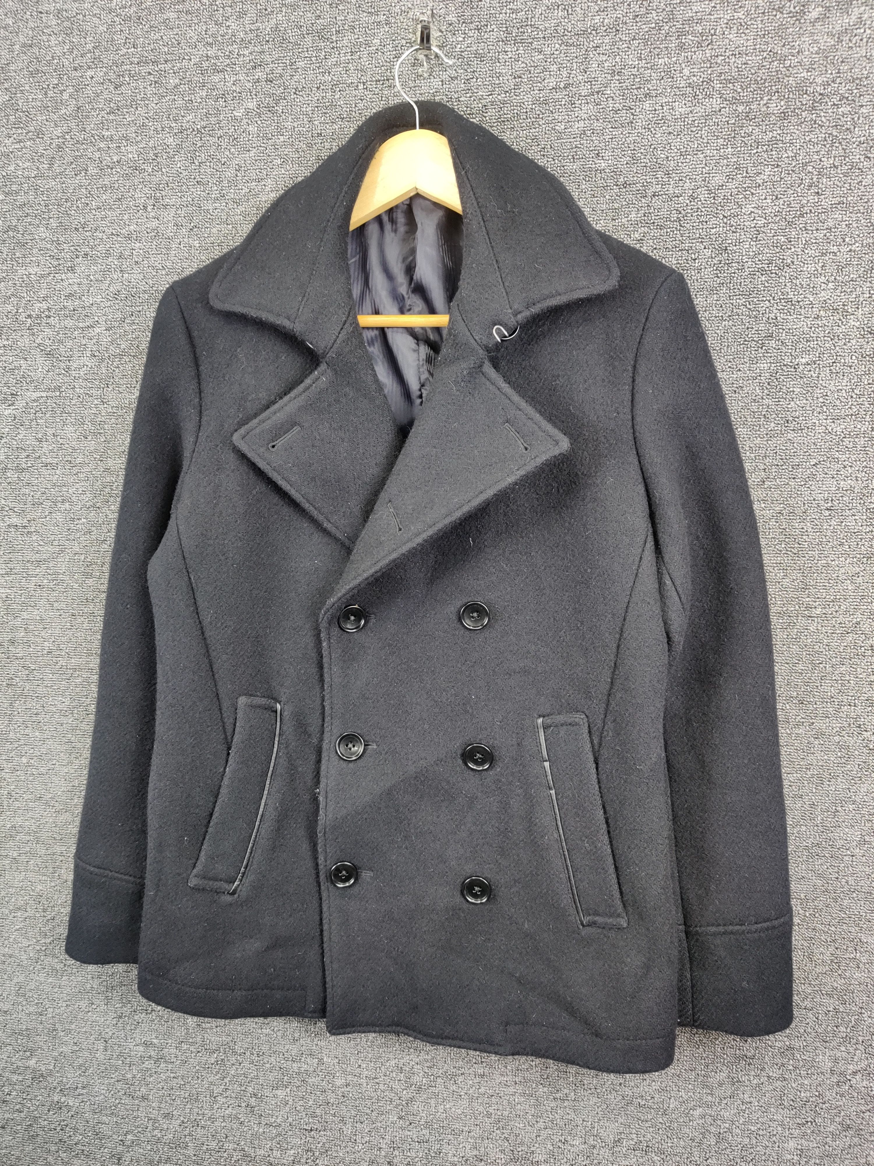 Tornado Mart Zero By Tornado Mart Wool Double Breasted Coat Size US M / EU 48-50 / 2 - 2 Thumbnail