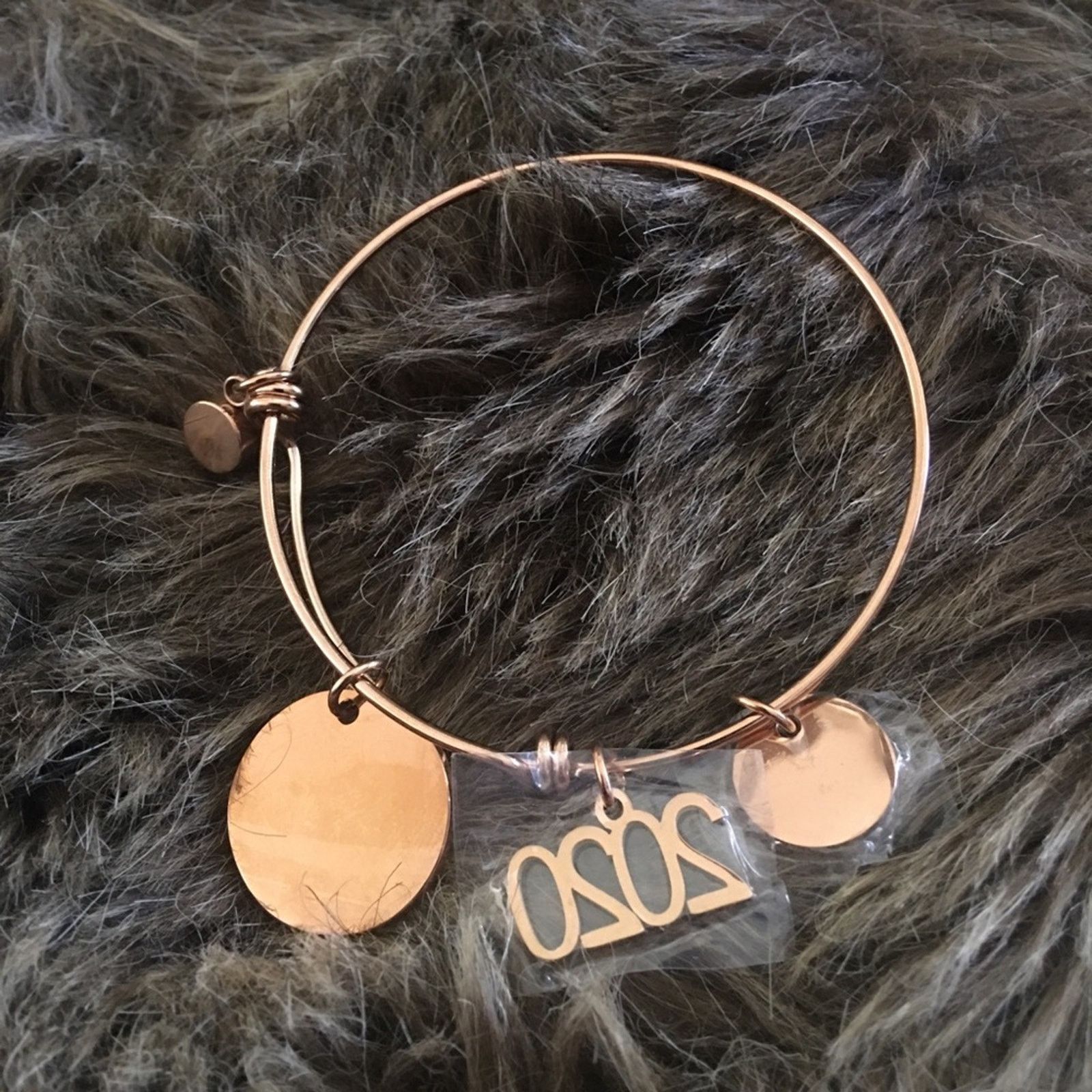 Jewelry Azora gold plated graduate charm adjustable bangle Size ONE SIZE - 4 Thumbnail