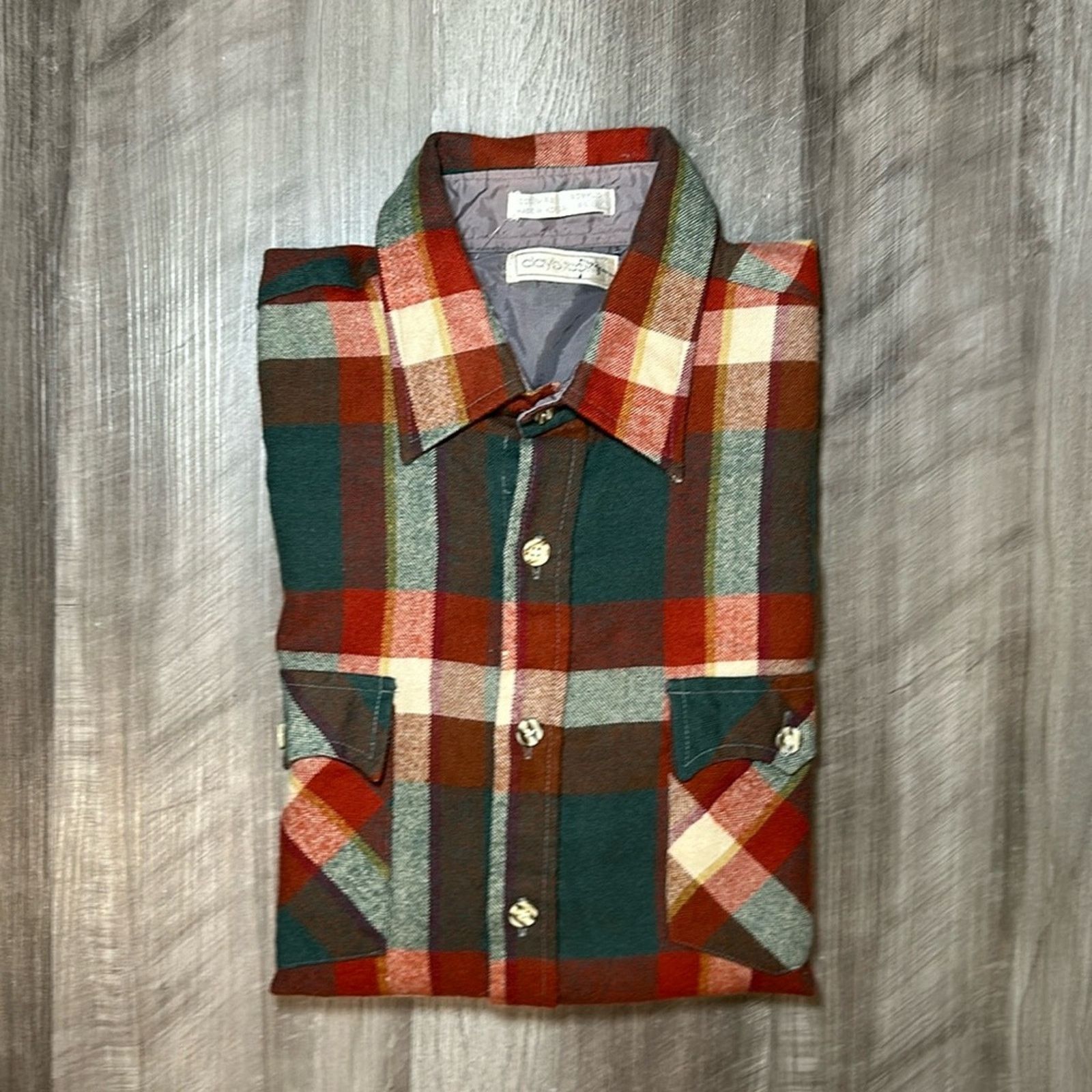 Other Claybrooke Vintage Flannel Long Sleeve Button Down - Large Size US L / EU 52-54 / 3 - 1 Thumbnail
